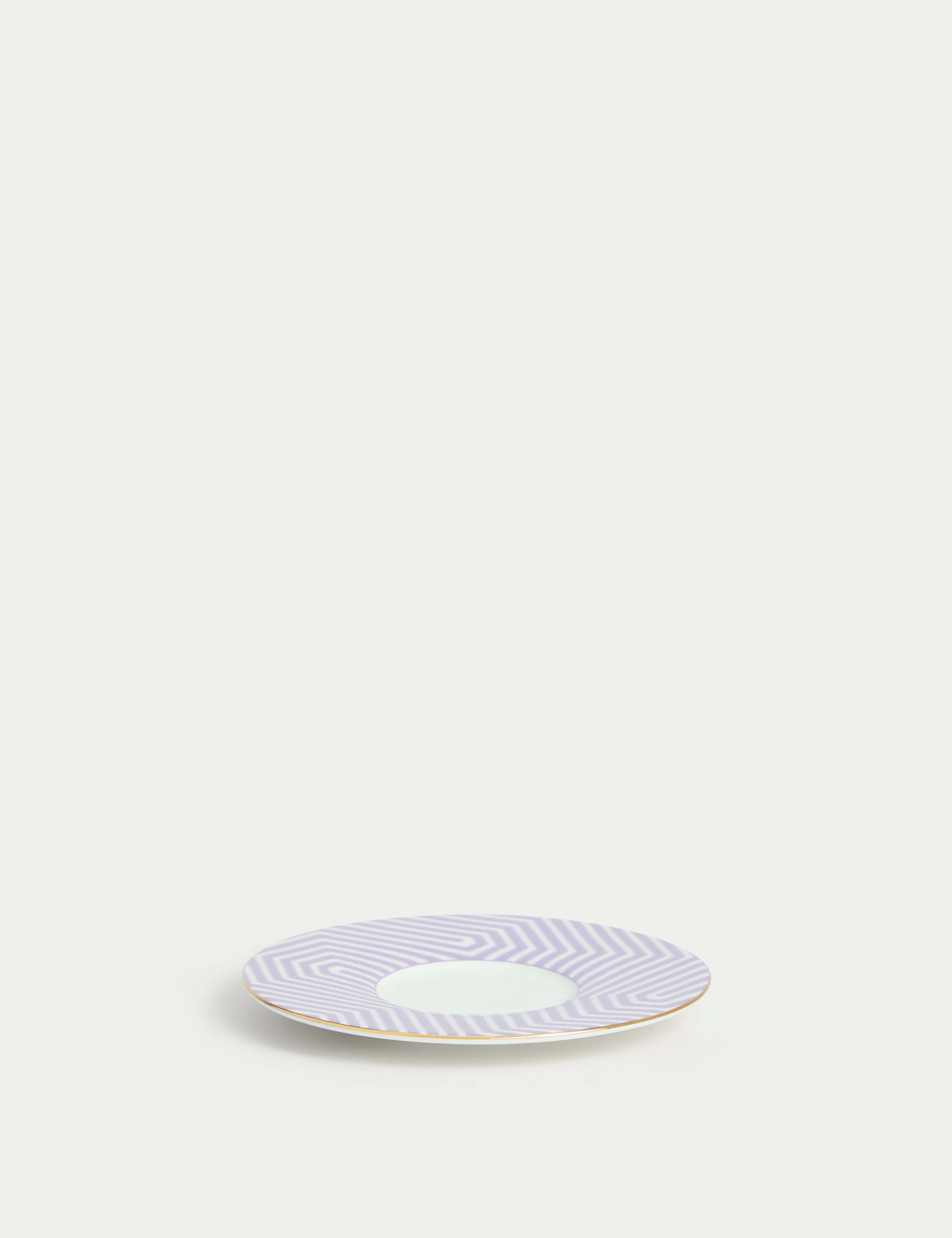 Bone China Geometric Espresso Cup & Saucer 3 of 4