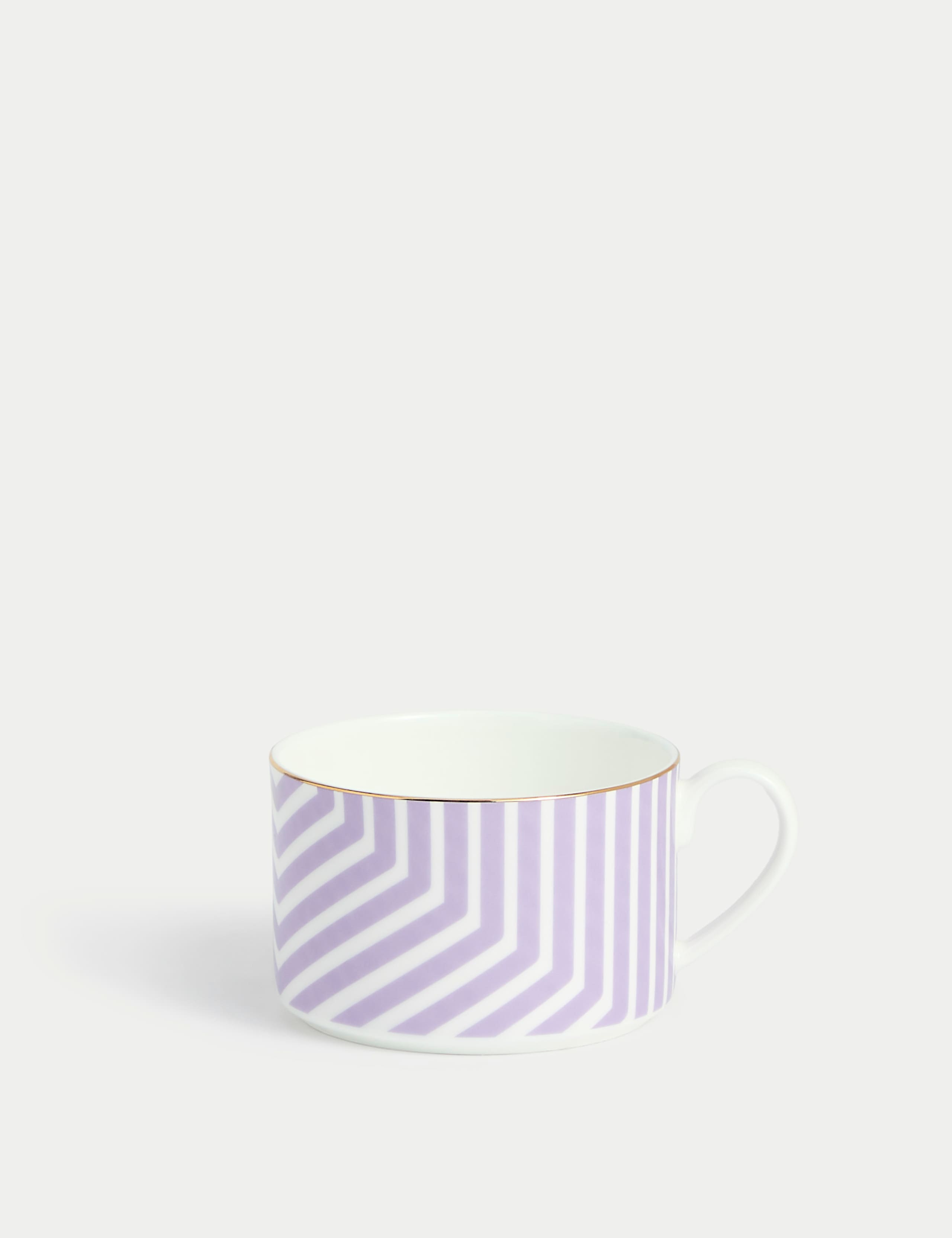 Bone China Geometric Cup & Saucer 2 of 4