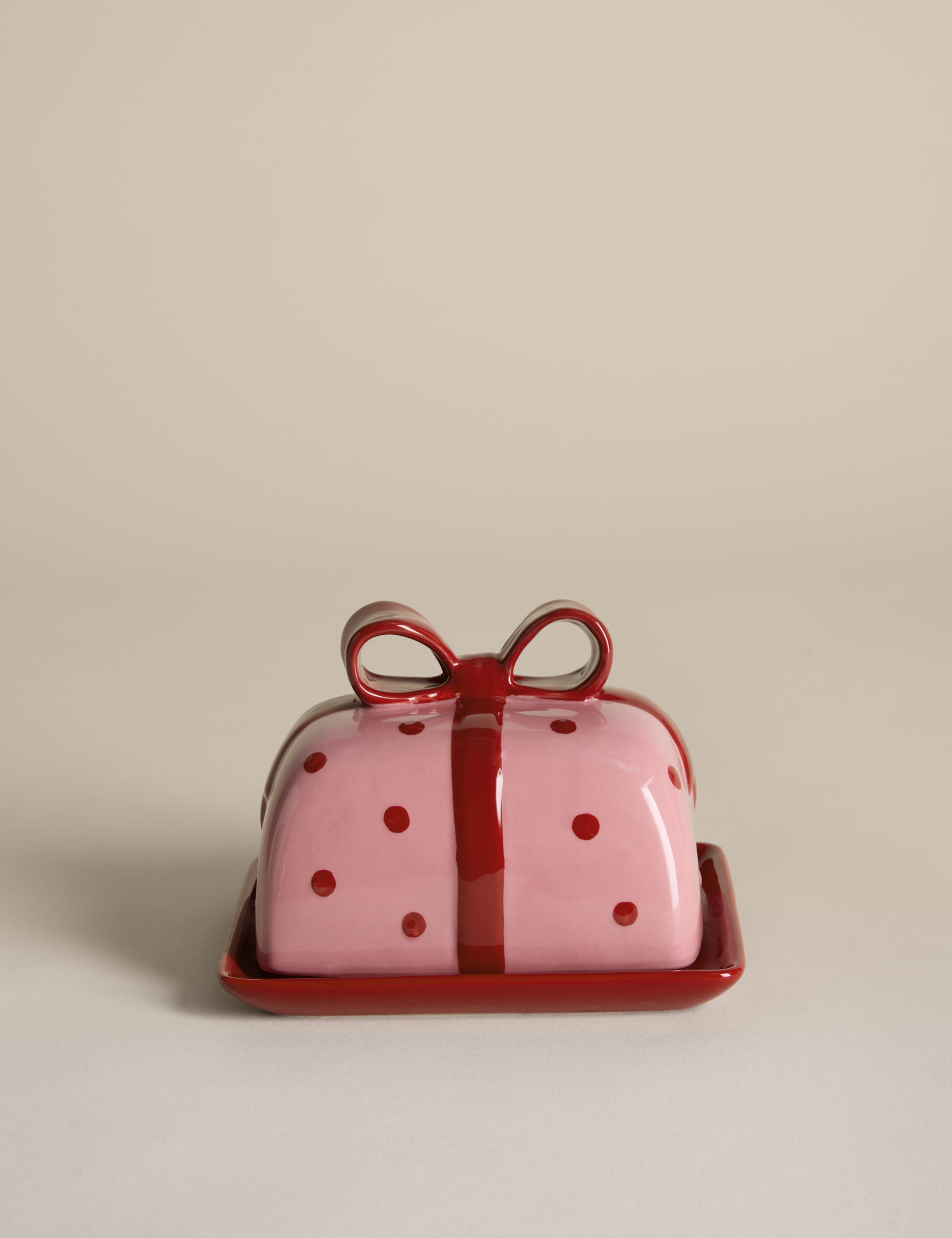 Spotty Bow Butter Dish 4 of 4