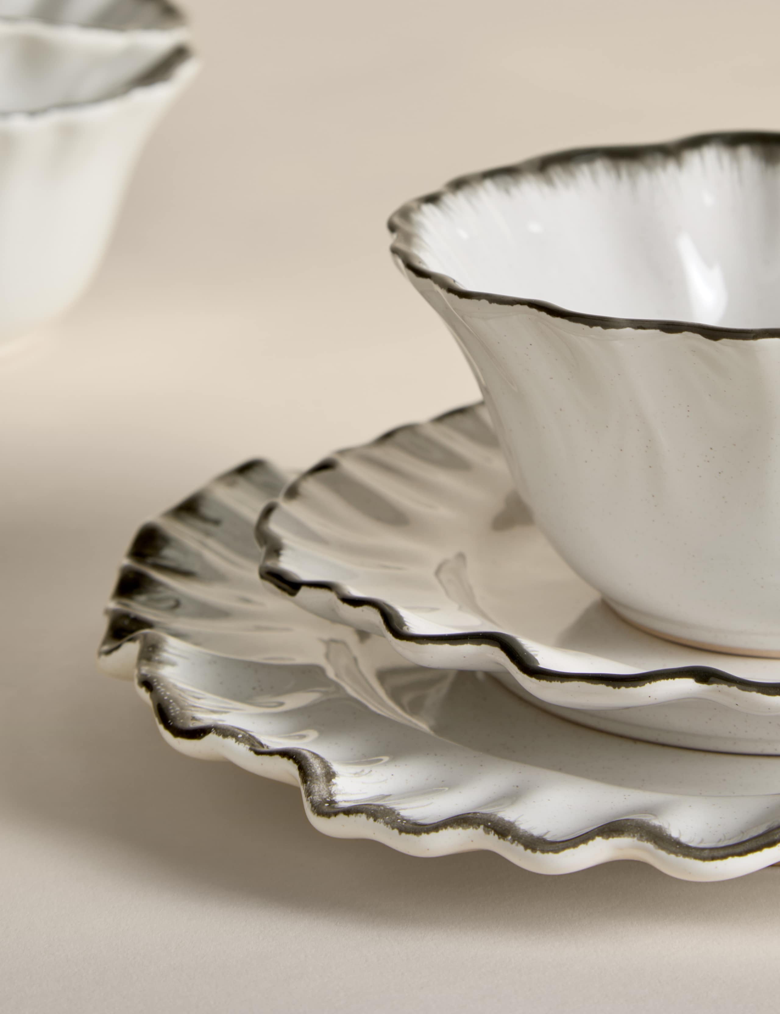12 Piece Ruffle Dinner Set 2 of 5