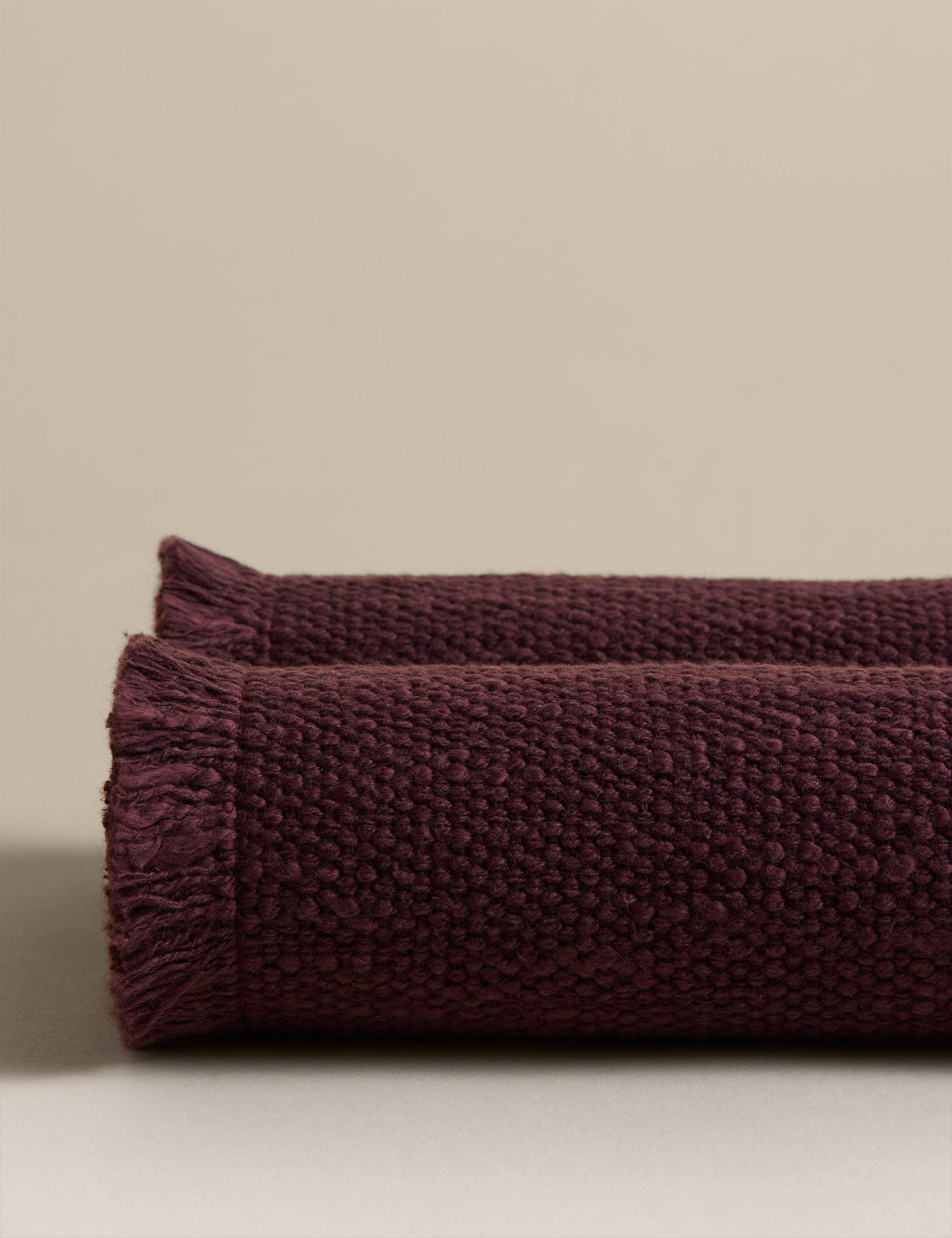Set Of 2 Pure Cotton Frayed Edge Placemats 4 of 5