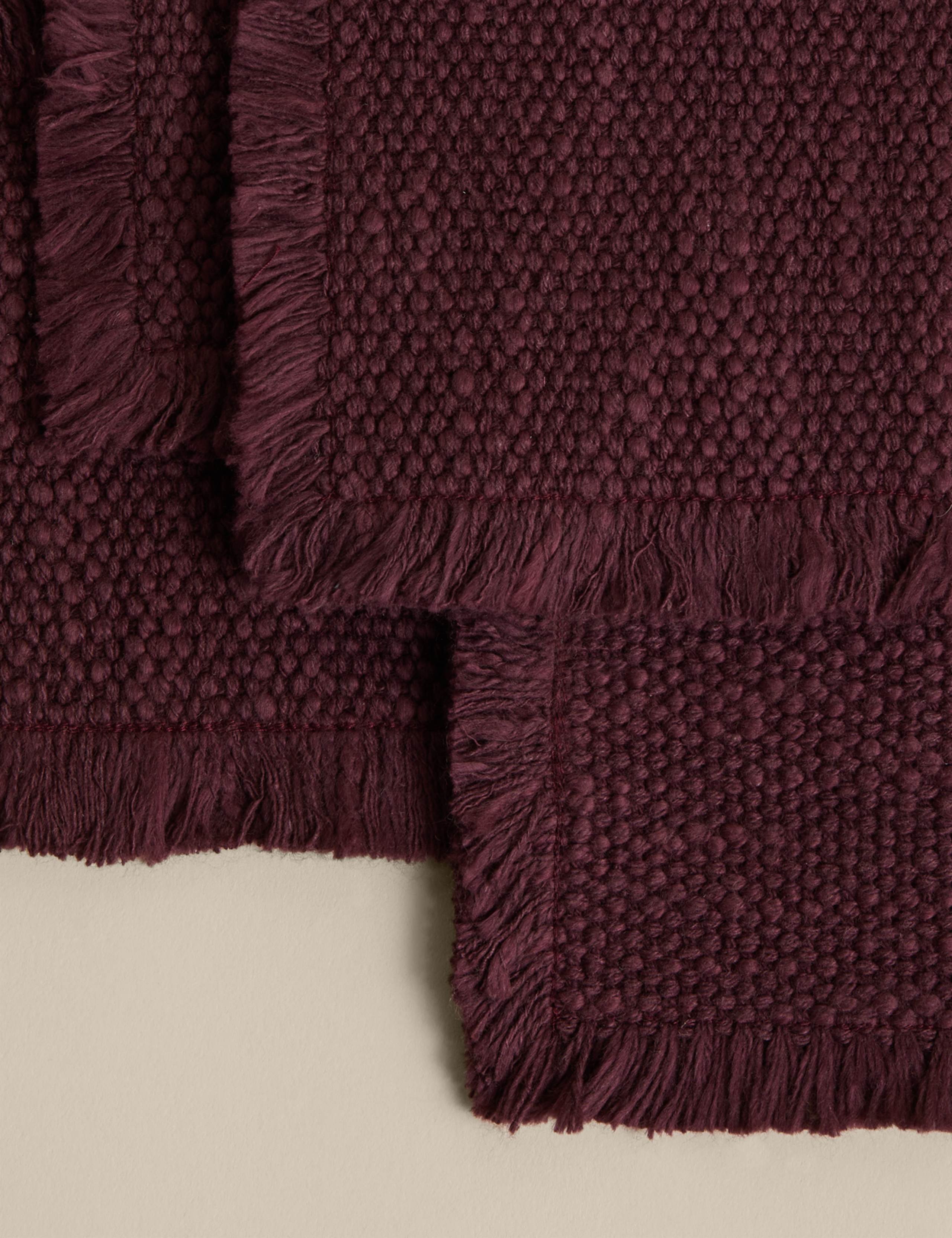 Set of 4 Pure Cotton Frayed Edge Coasters 2 of 4