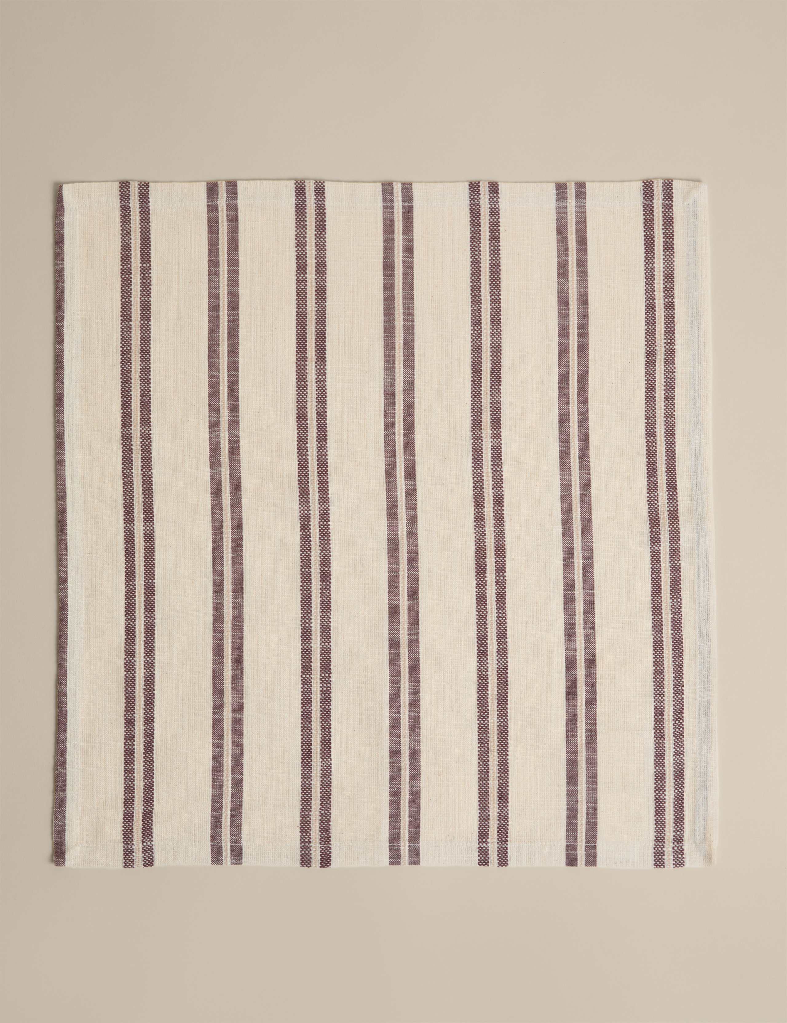 Set of 4 Cotton Rich Striped Napkins 4 of 4