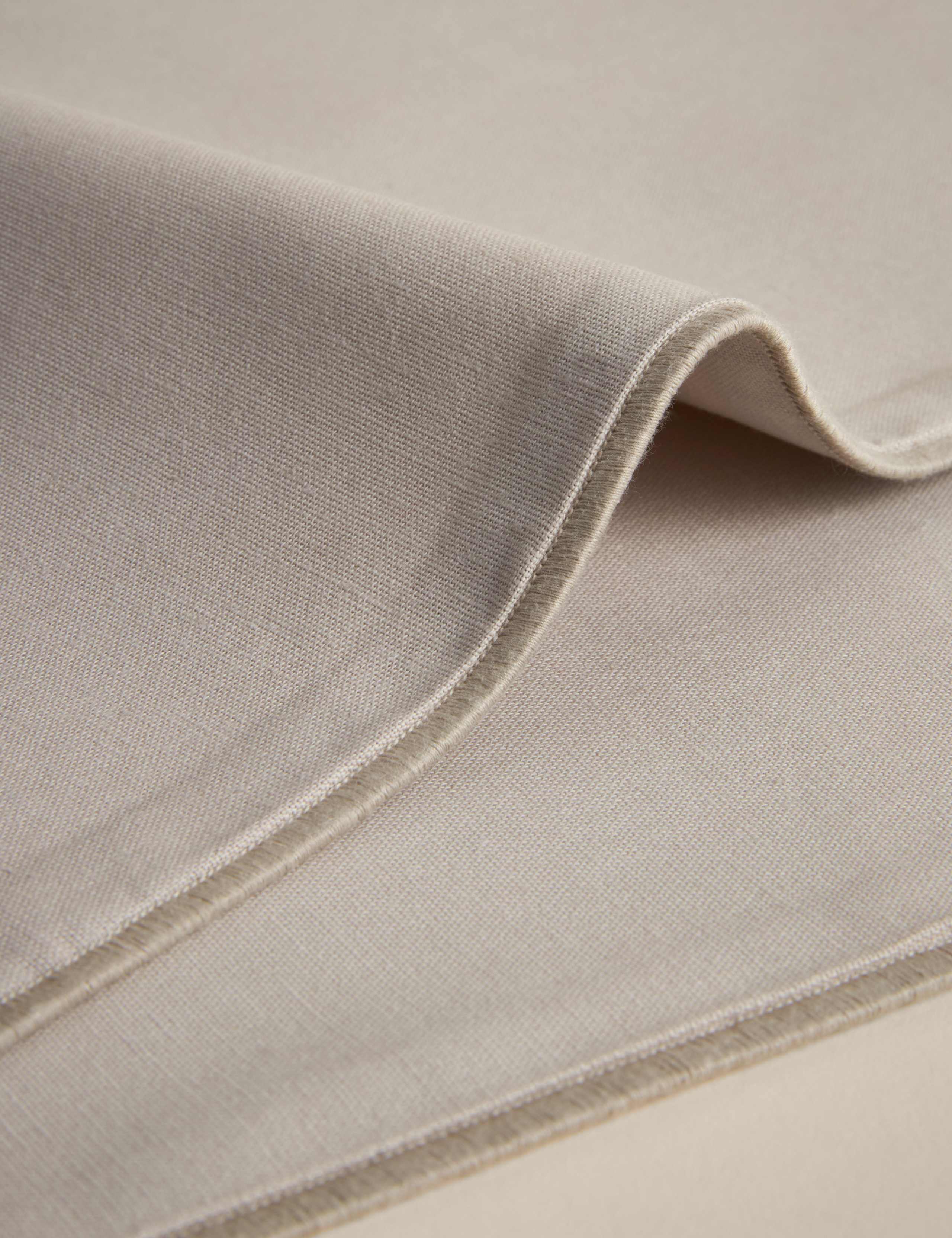 Set of 2 Cotton with Linen Embroidered Edge Placemats 4 of 4