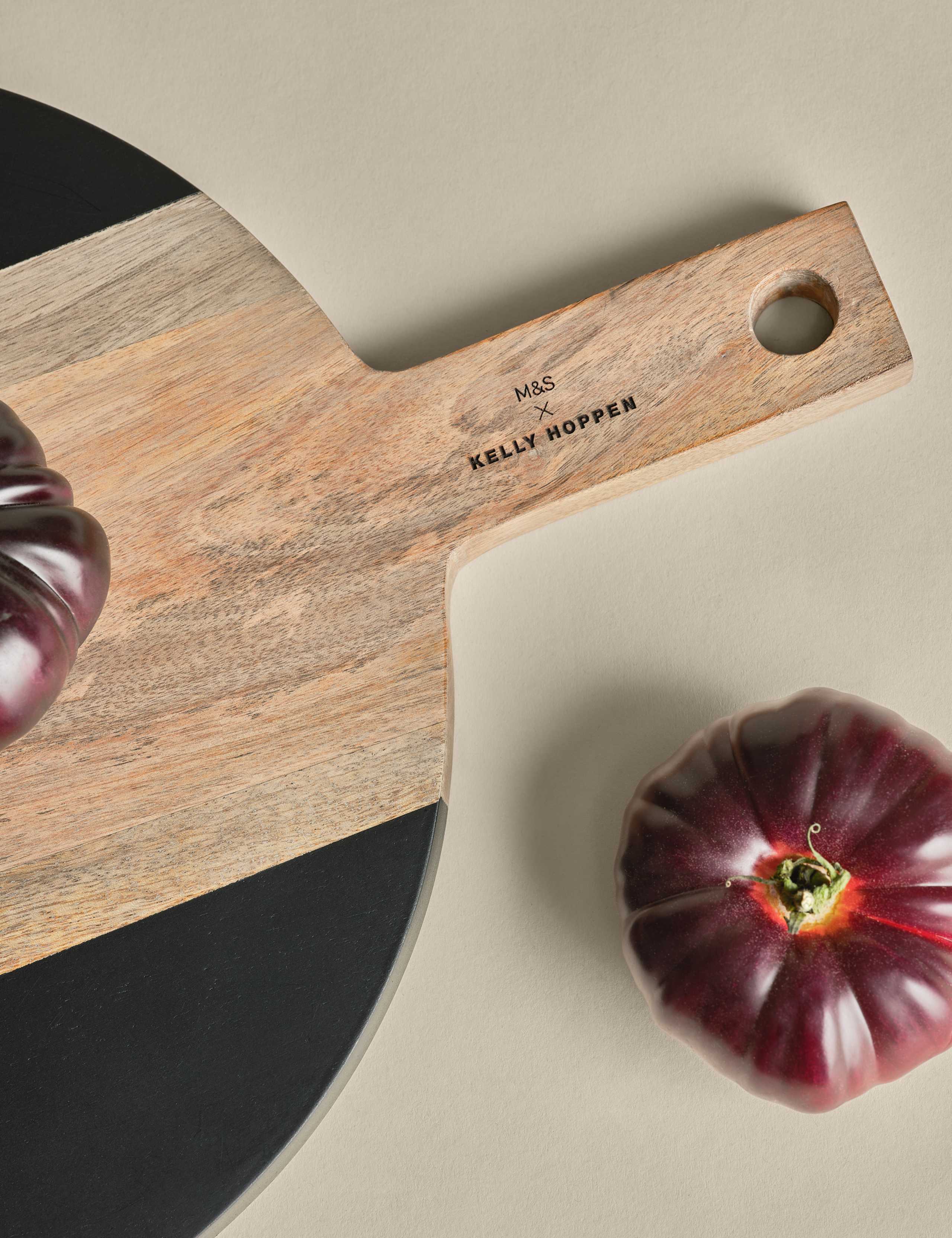 Rounded Wooden Serve Board 2 of 6