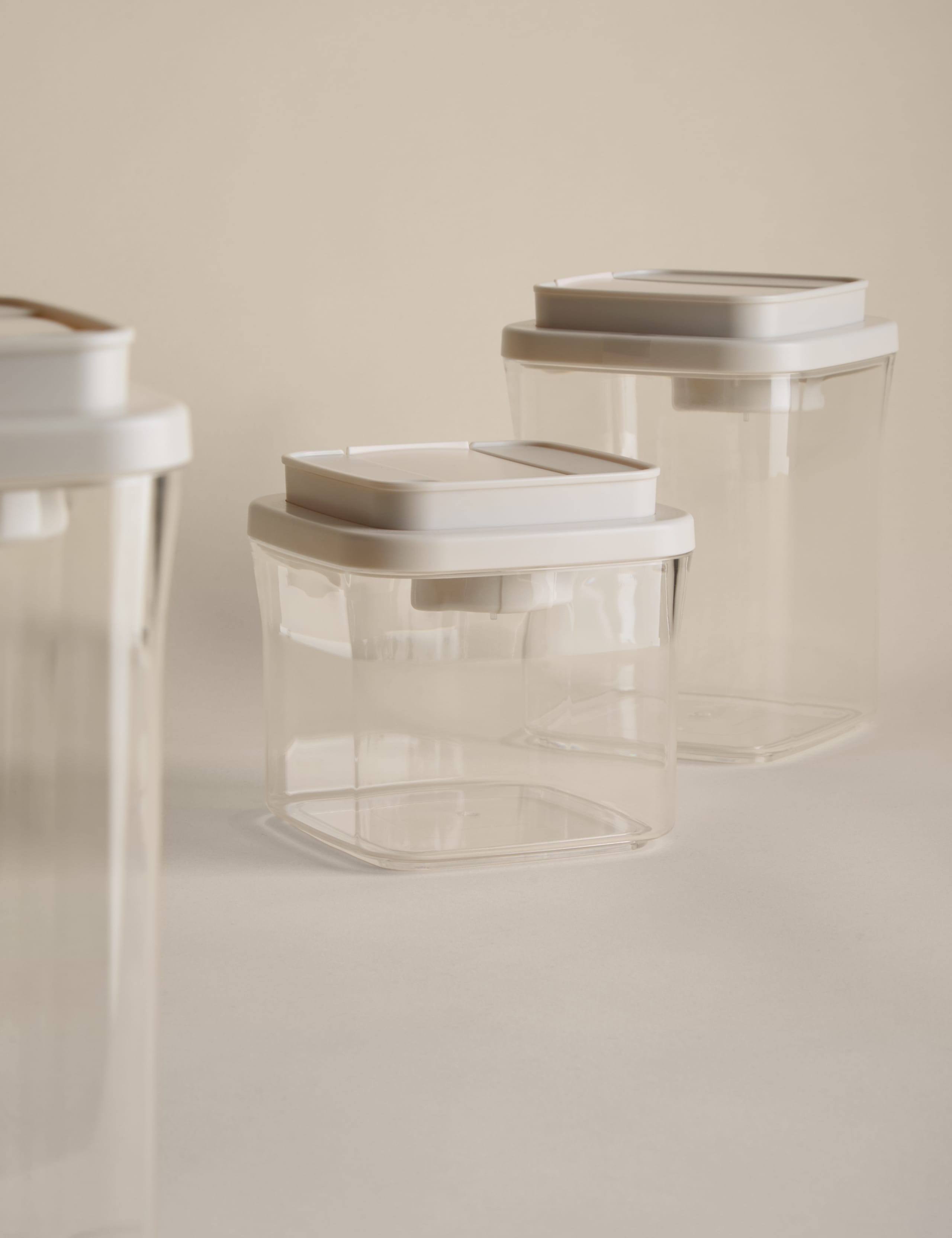 Set of 3 Mixed Size Vacuum Seal Storage Jars 2 of 6