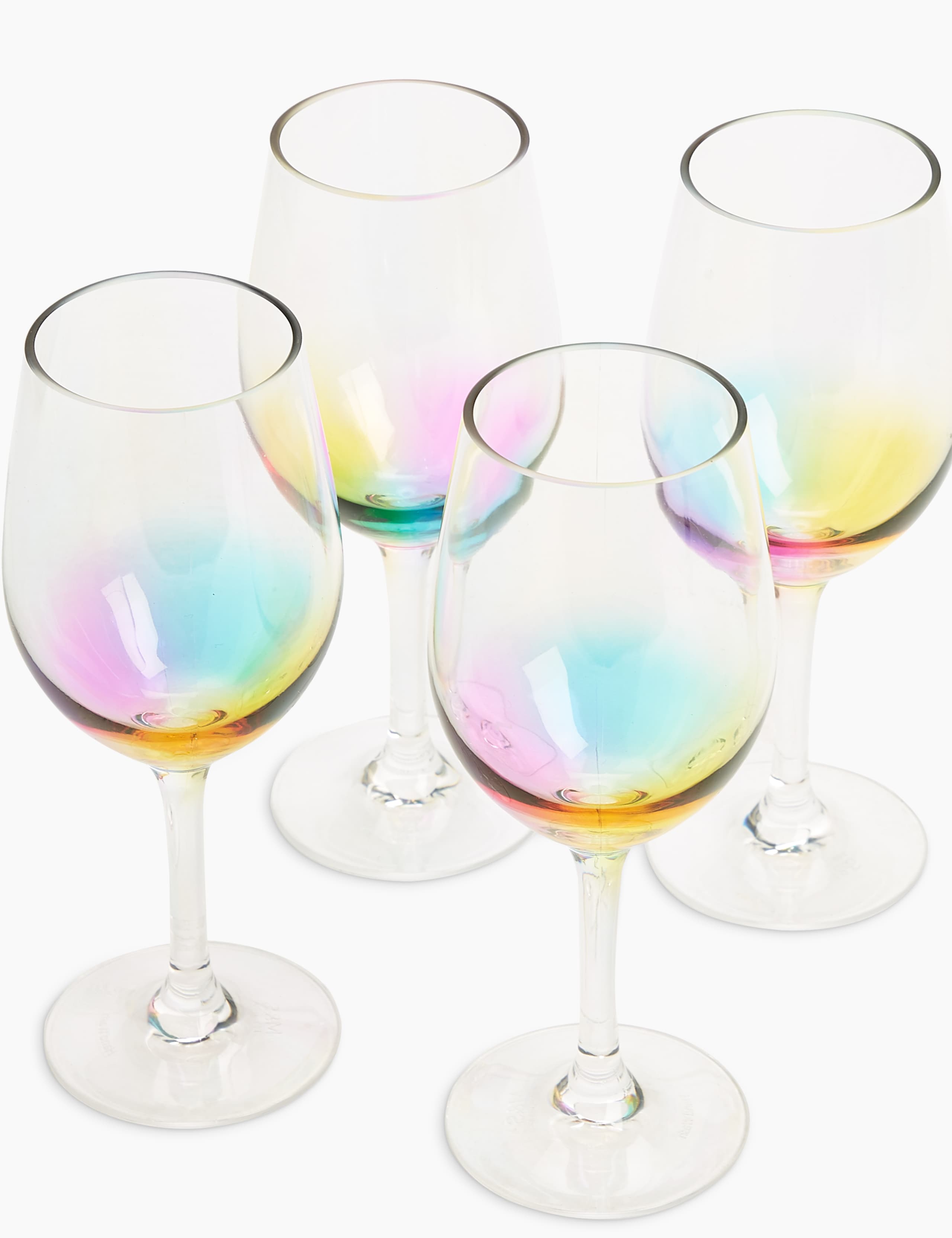 Set of 4 Rainbow Picnic Wine Glasses 2 of 5