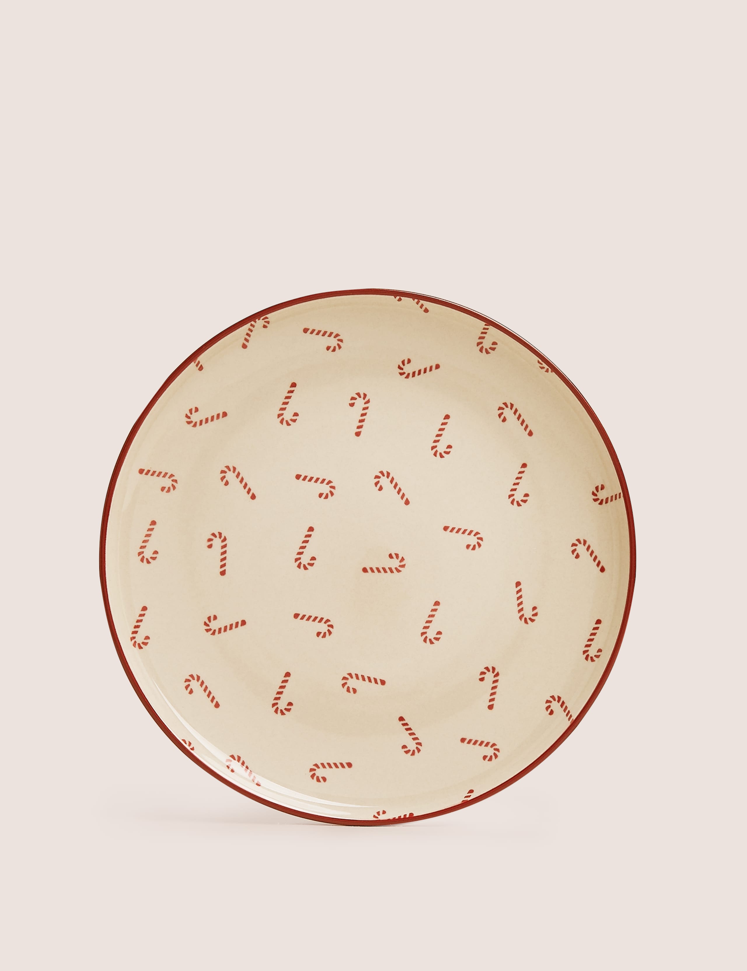 Tribeca Candy Cane Print Side Plate 1 of 3