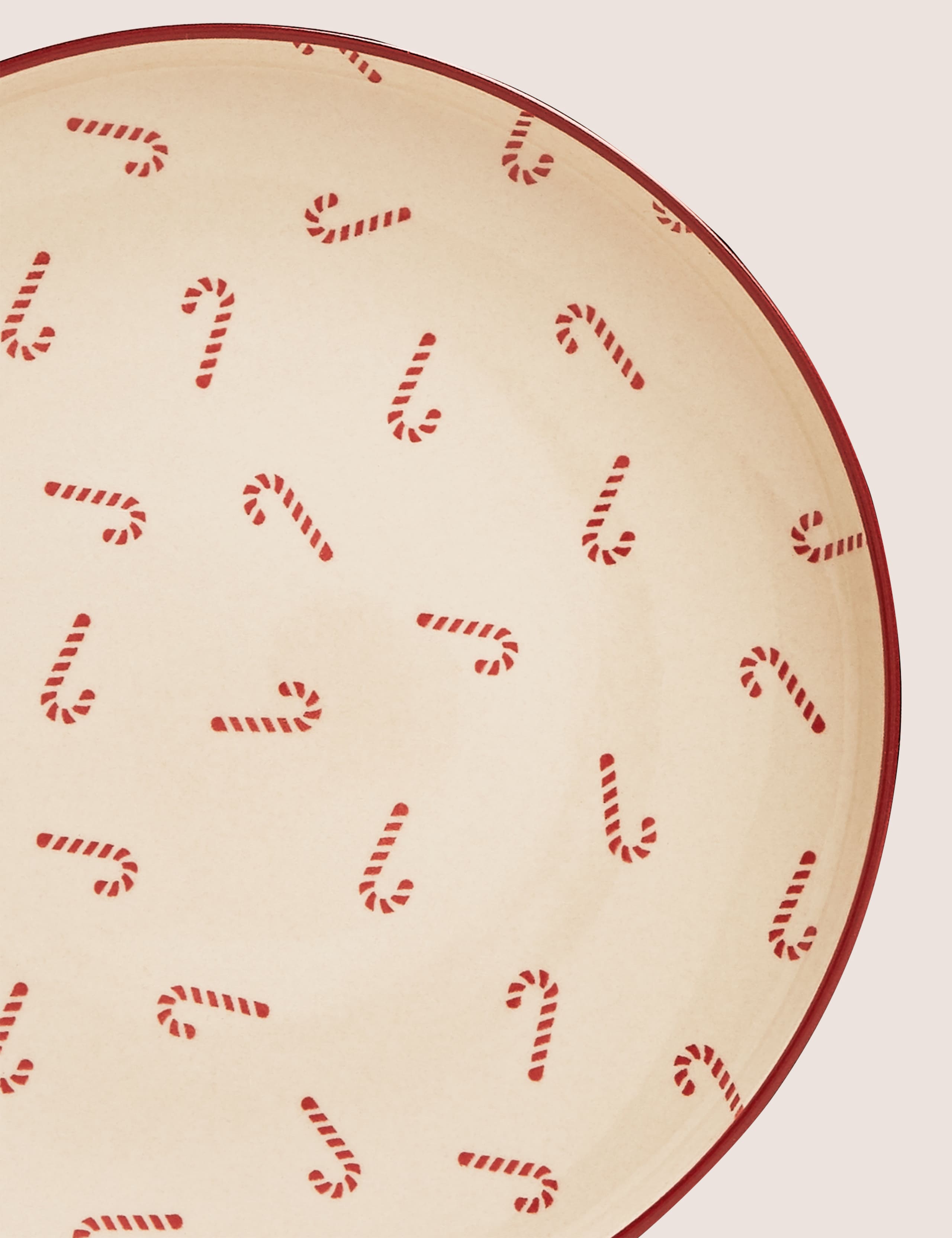 Tribeca Candy Cane Print Side Plate 2 of 3