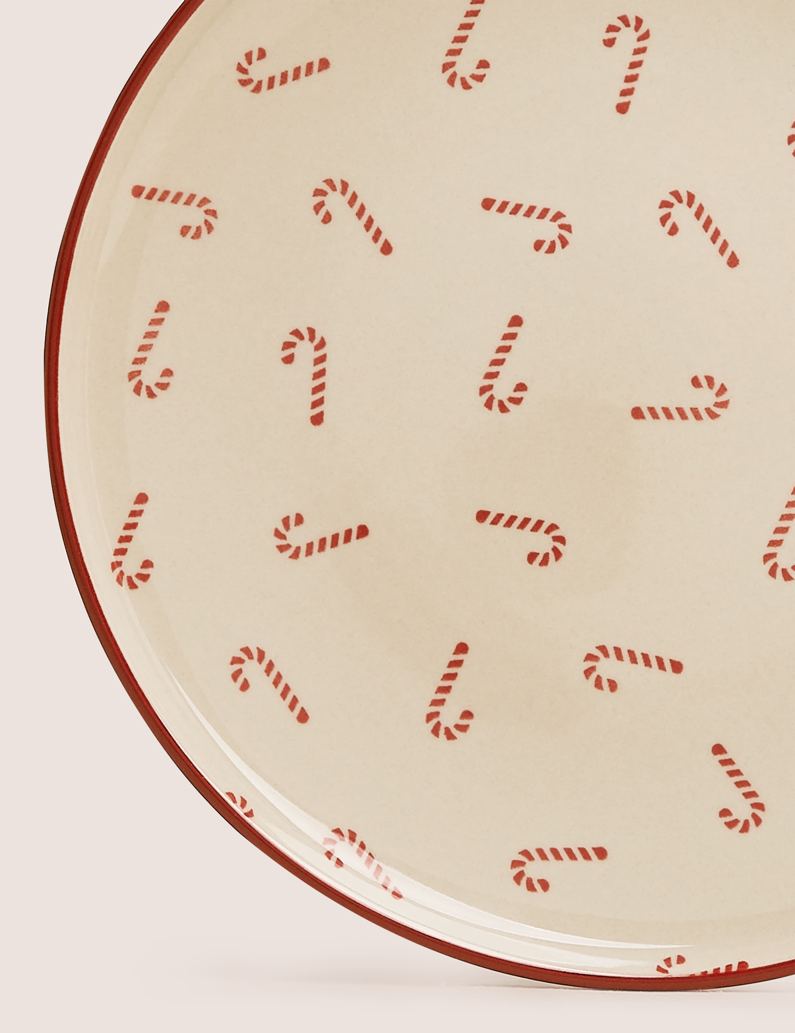 Tribeca Candy Cane Print Side Plate 3 of 3
