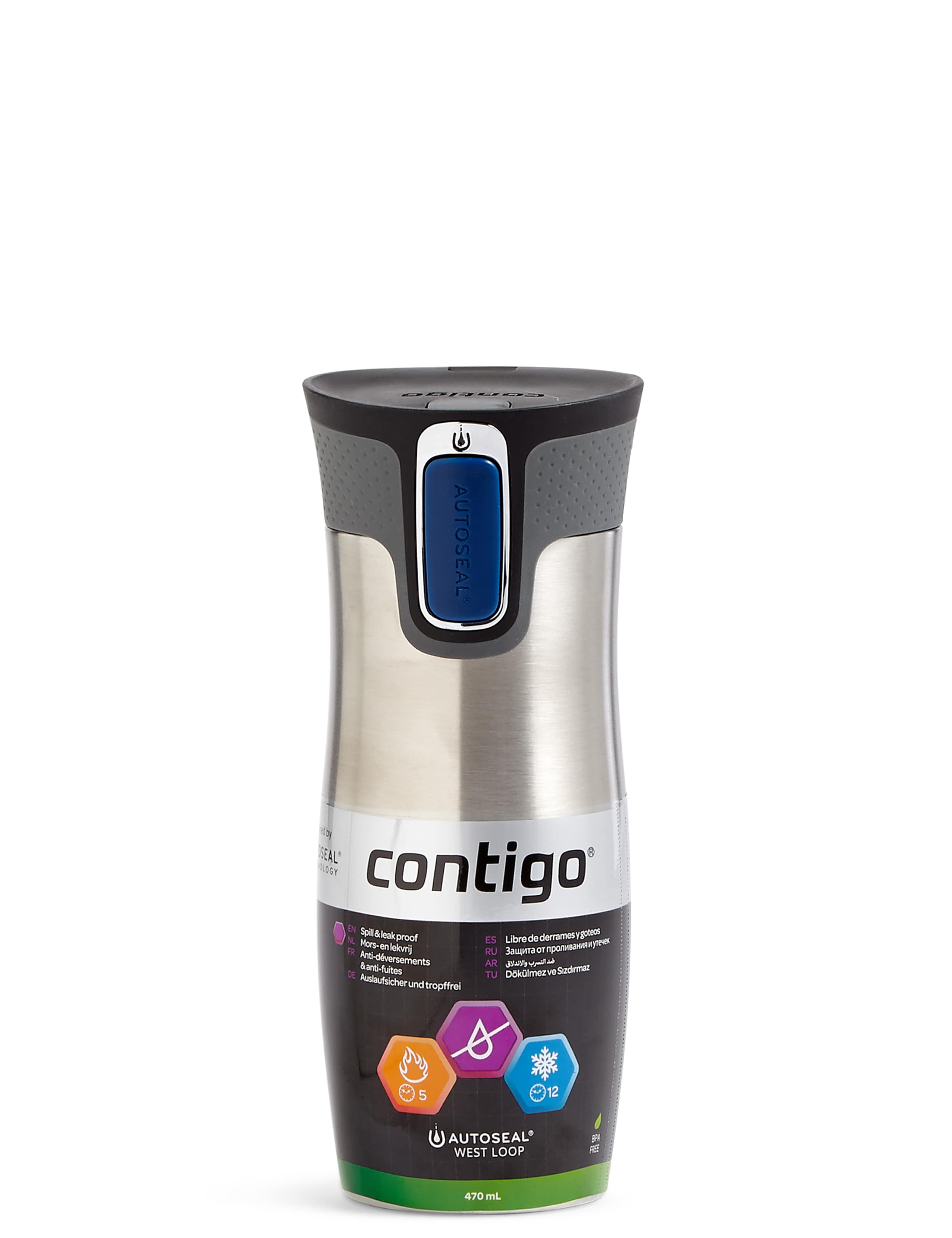 Silver Contigo AUTOSEAL® Travel Mug 1 of 3