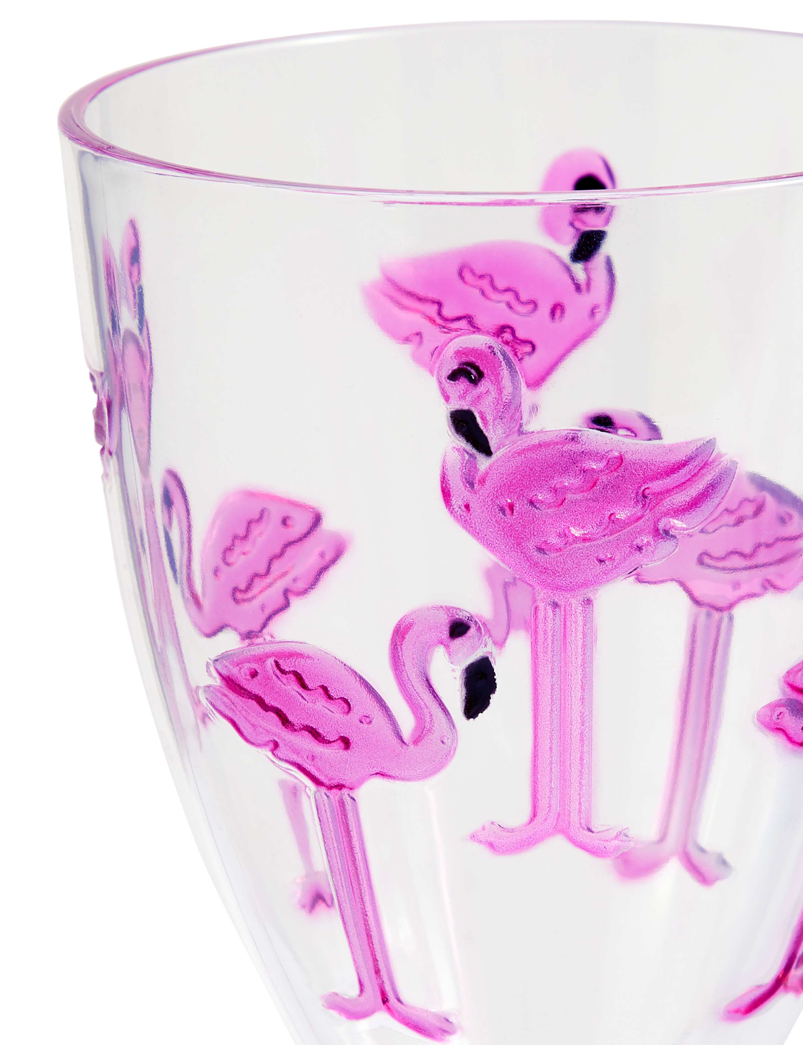 Flamingo Picnic Wine Glass 2 of 3