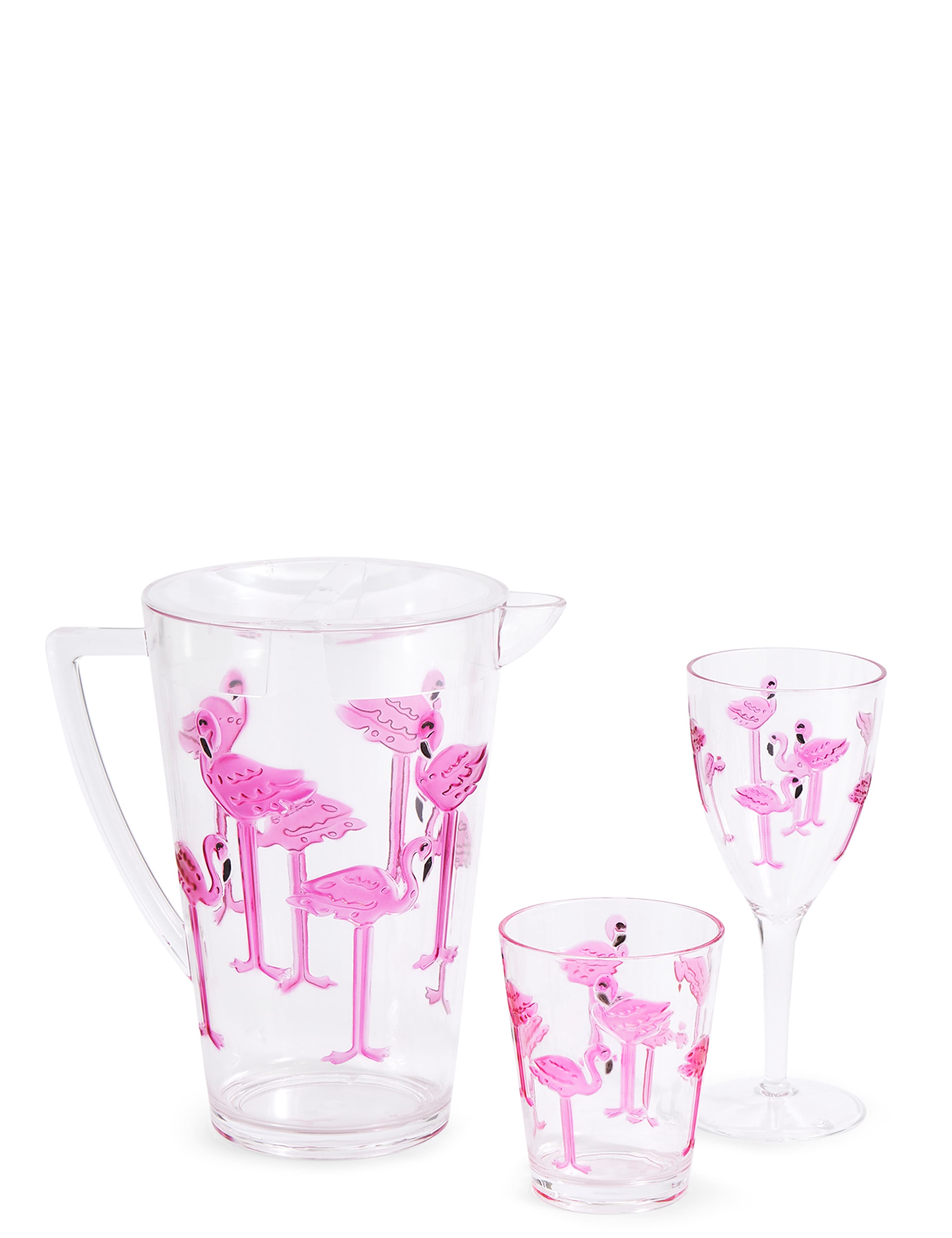 Flamingo Picnic Wine Glass 3 of 3