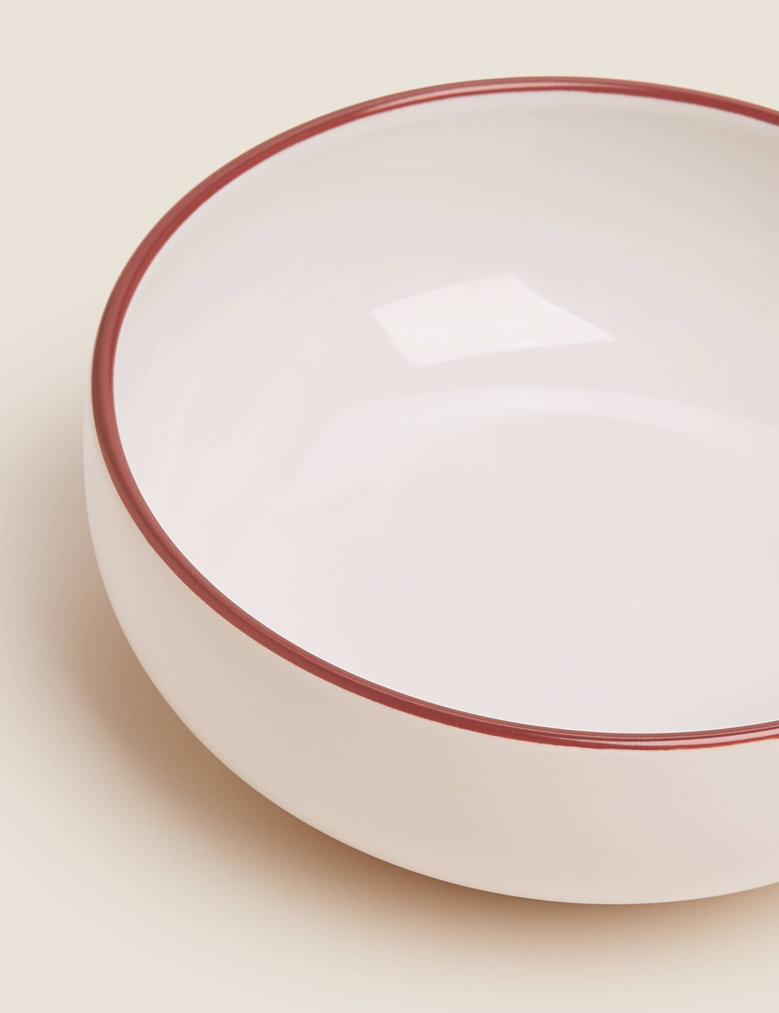 Tribeca Rimmed Stoneware Cereal Bowl 3 of 4
