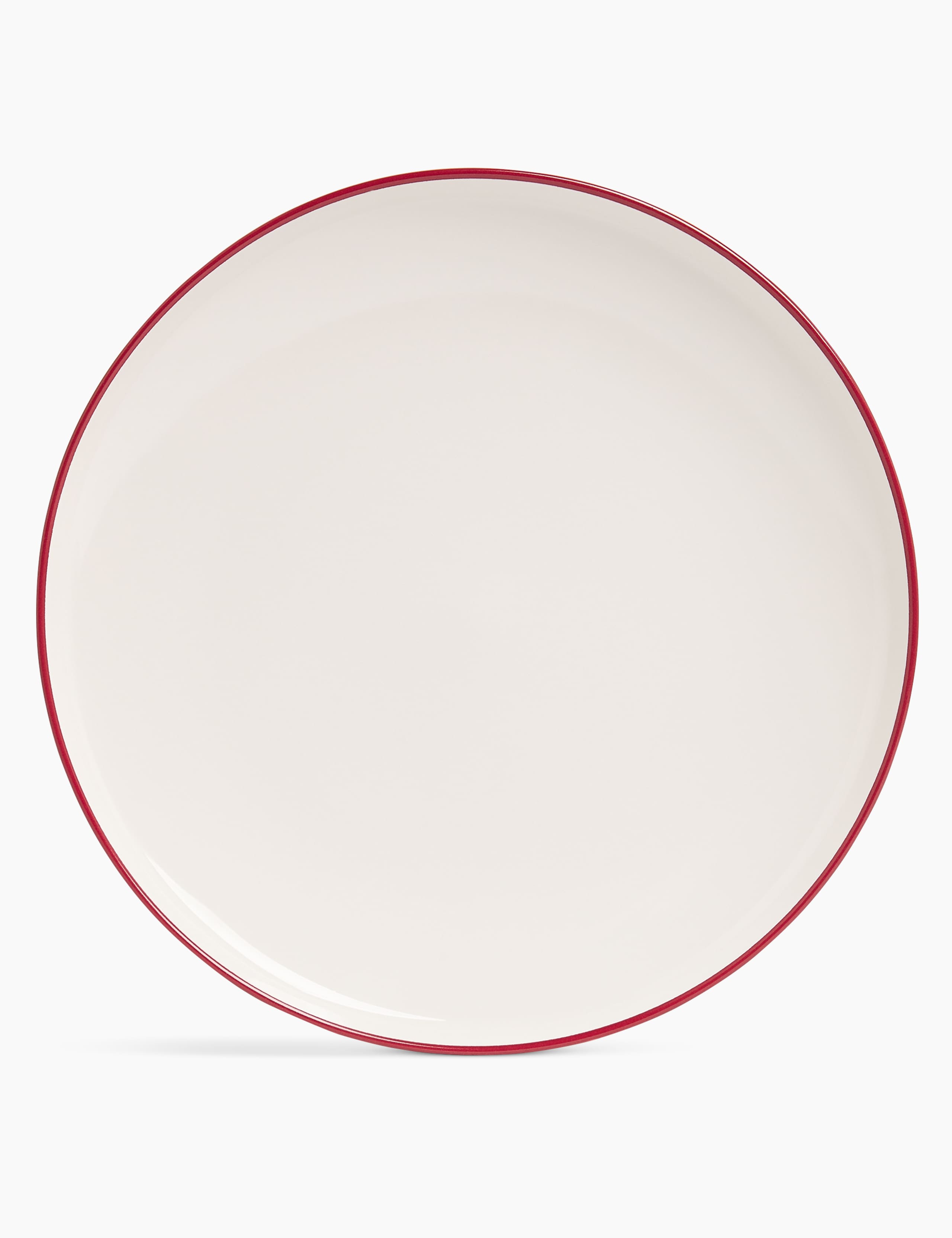 Tribeca Red Rim Dinner Plate 1 of 3