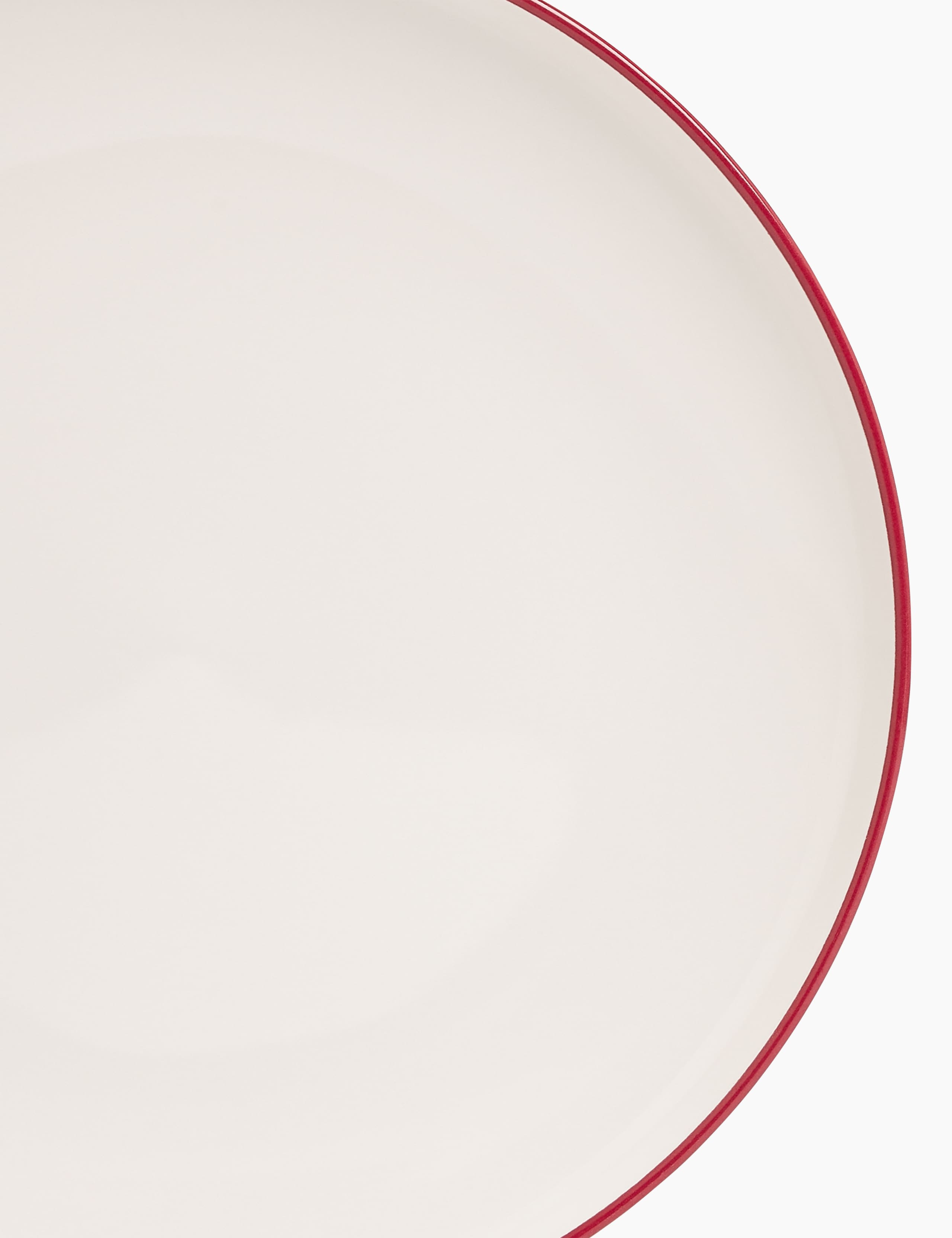 Tribeca Red Rim Dinner Plate 3 of 3