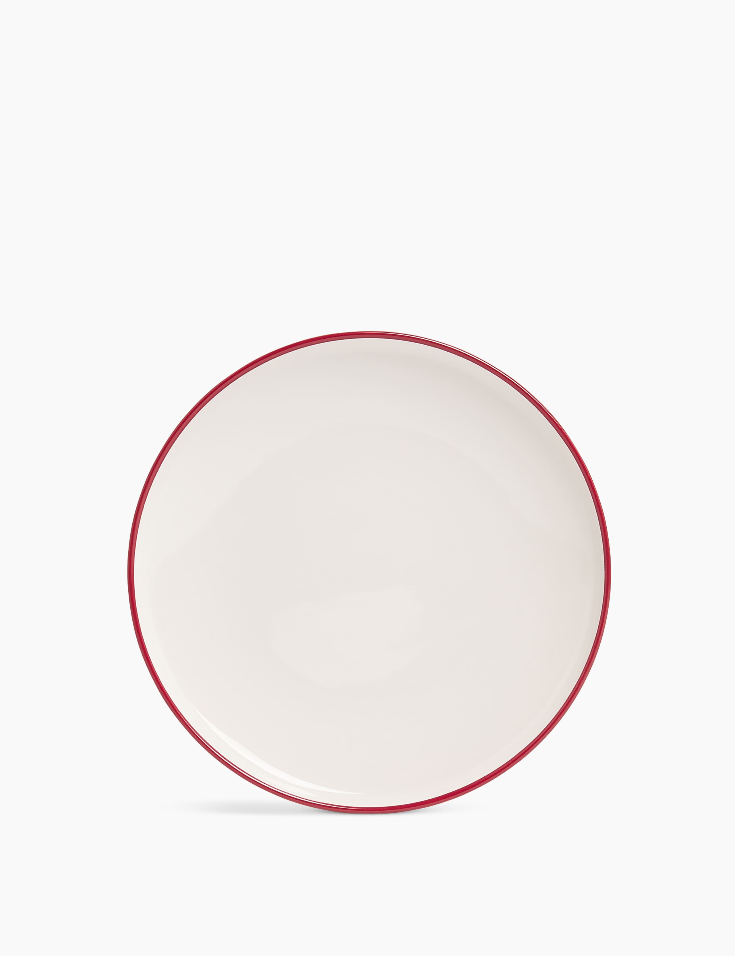 Tribeca Red Rim Side Plate 1 of 3