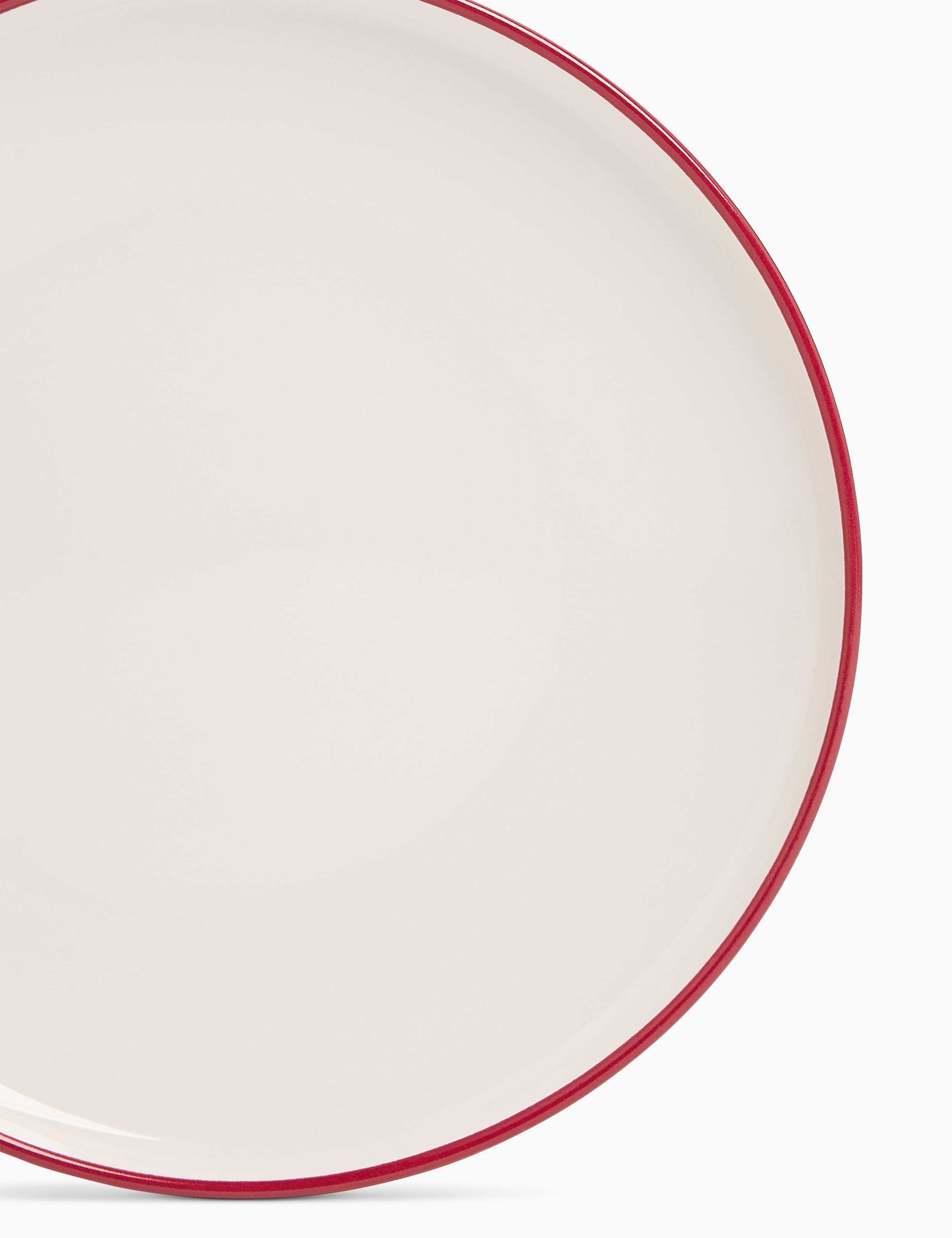 Tribeca Red Rim Side Plate 2 of 3