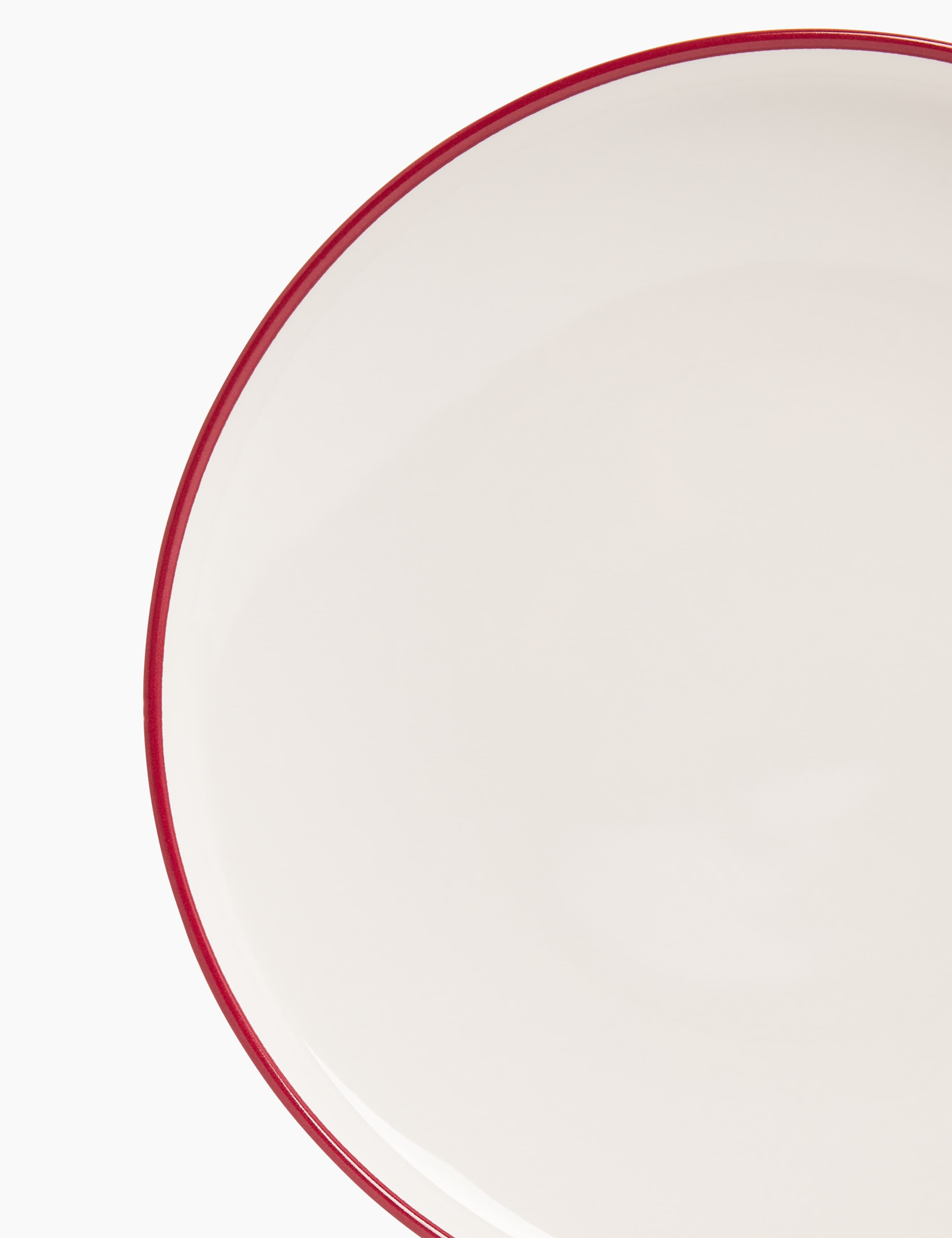 Tribeca Red Rim Side Plate 3 of 3