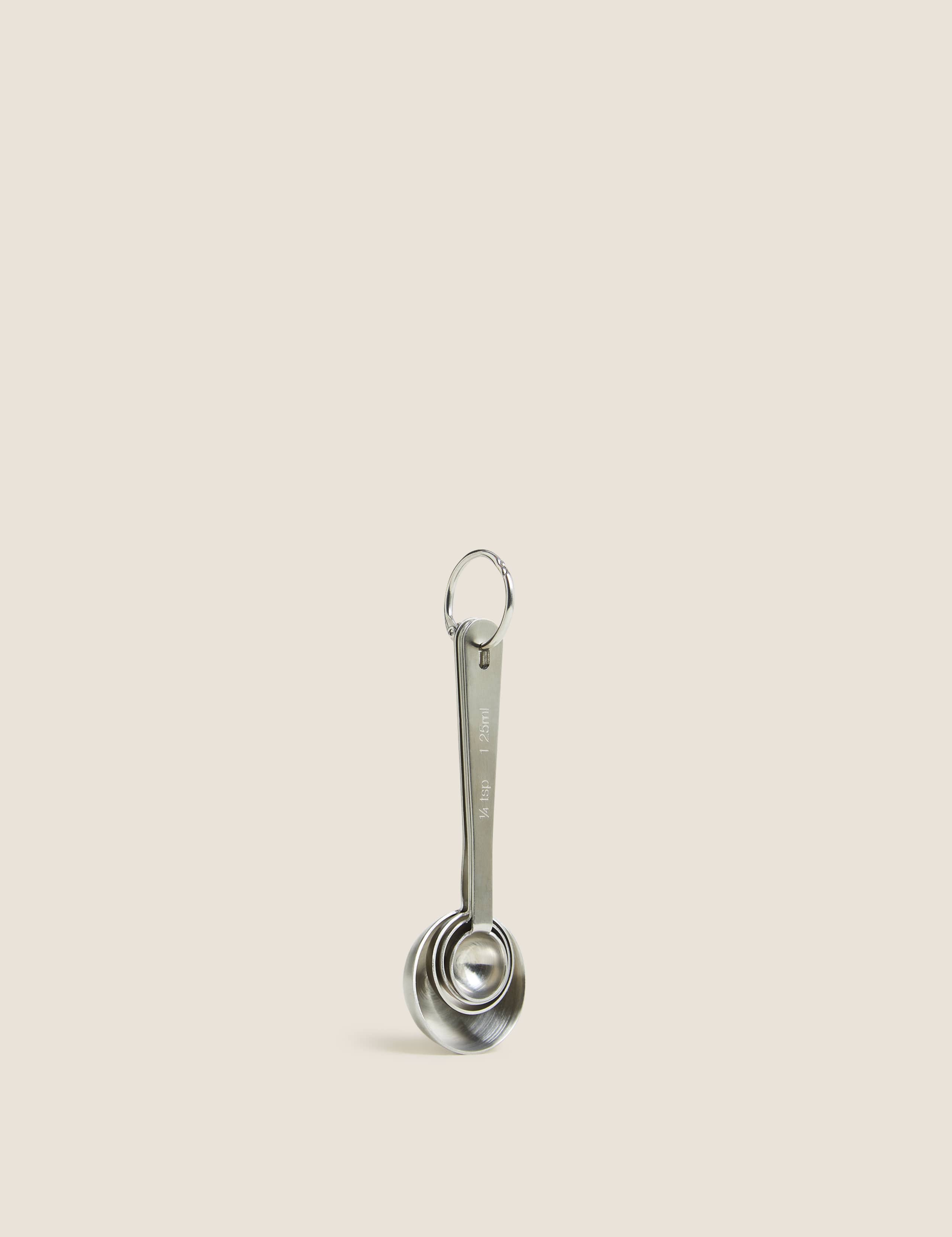 Set of 4 Stainless Steel Measuring Spoons 2 of 3