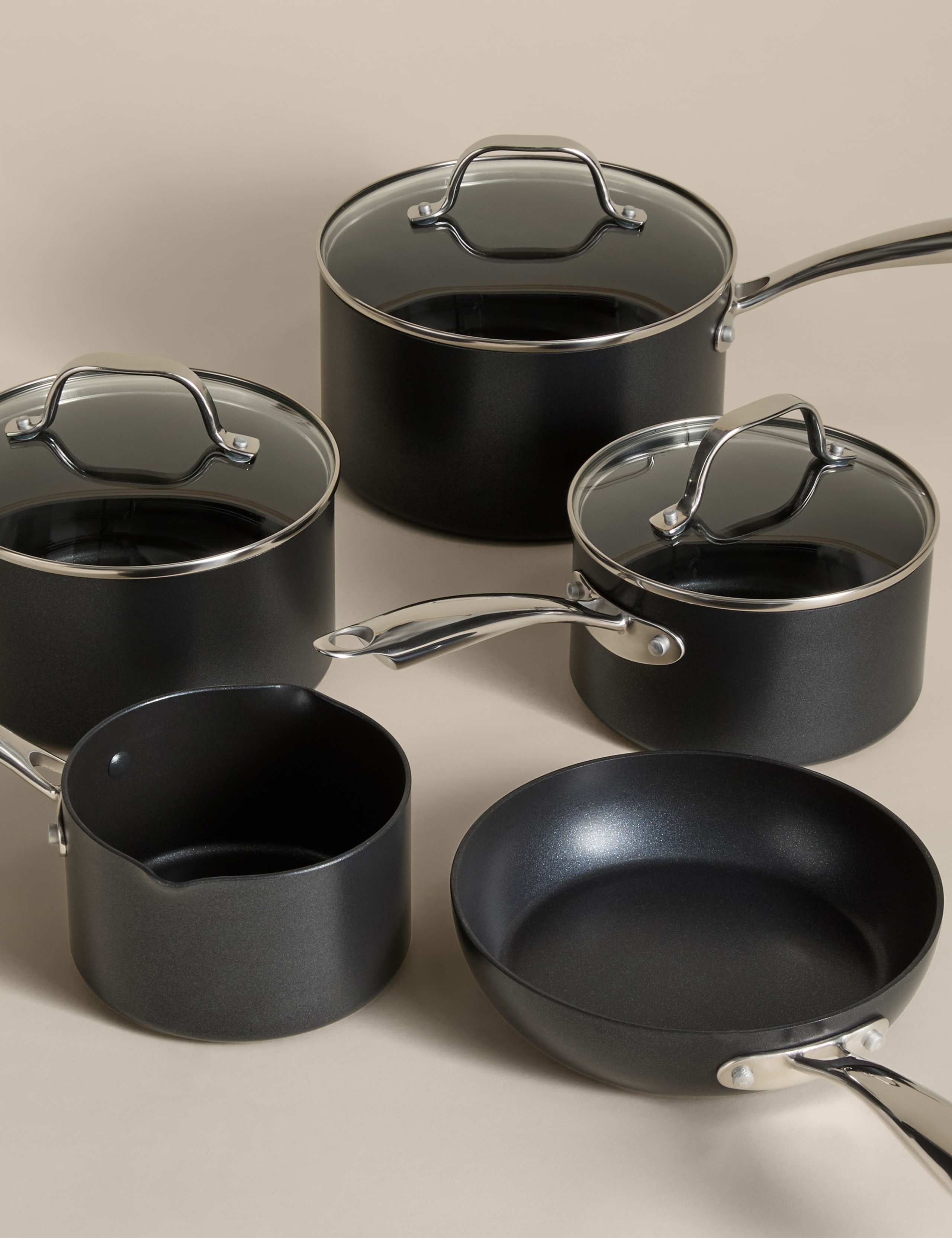 5 Piece Aluminium Non-Stick Pan Set 1 of 5