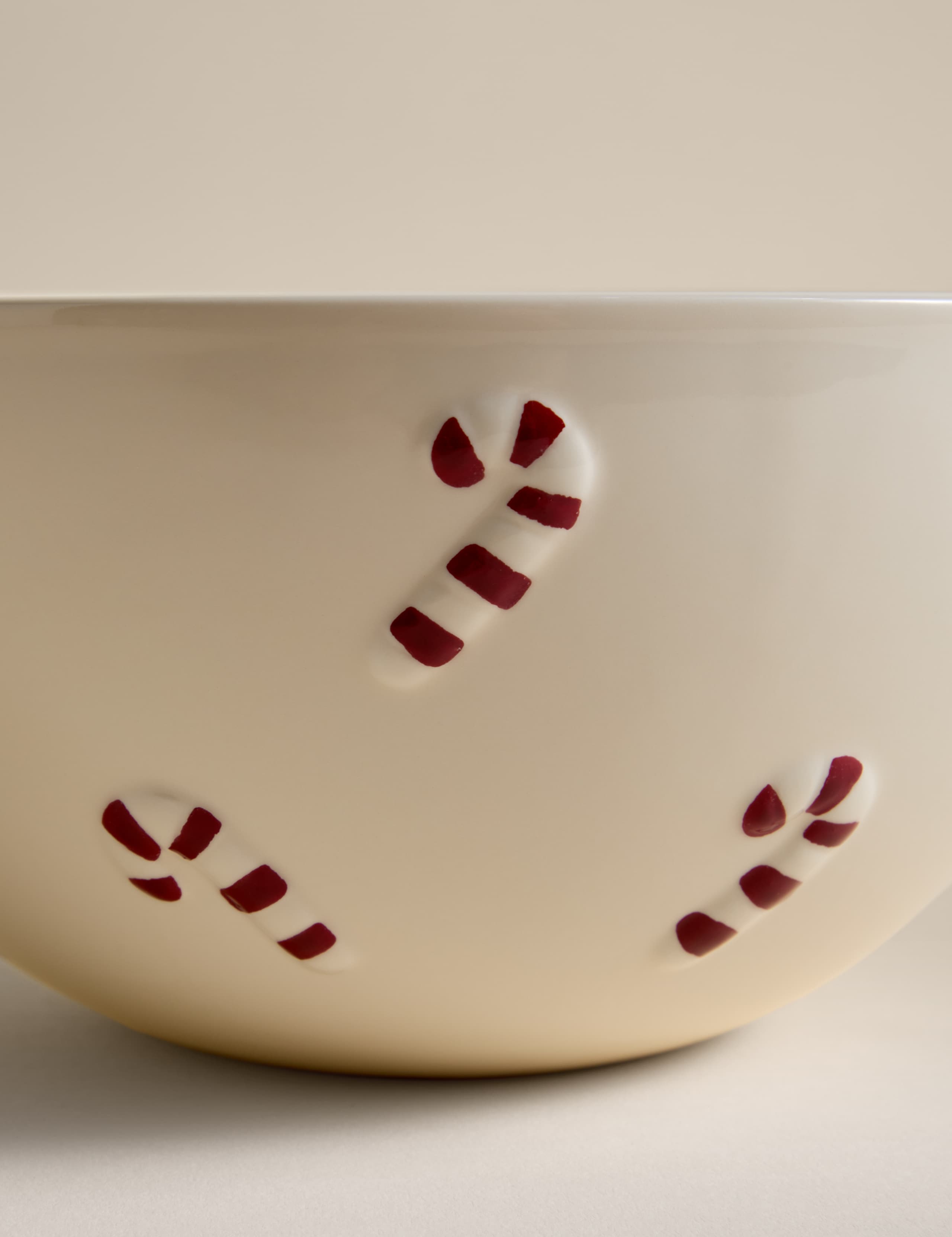 Large Candy Cane Serving Bowl 2 of 3