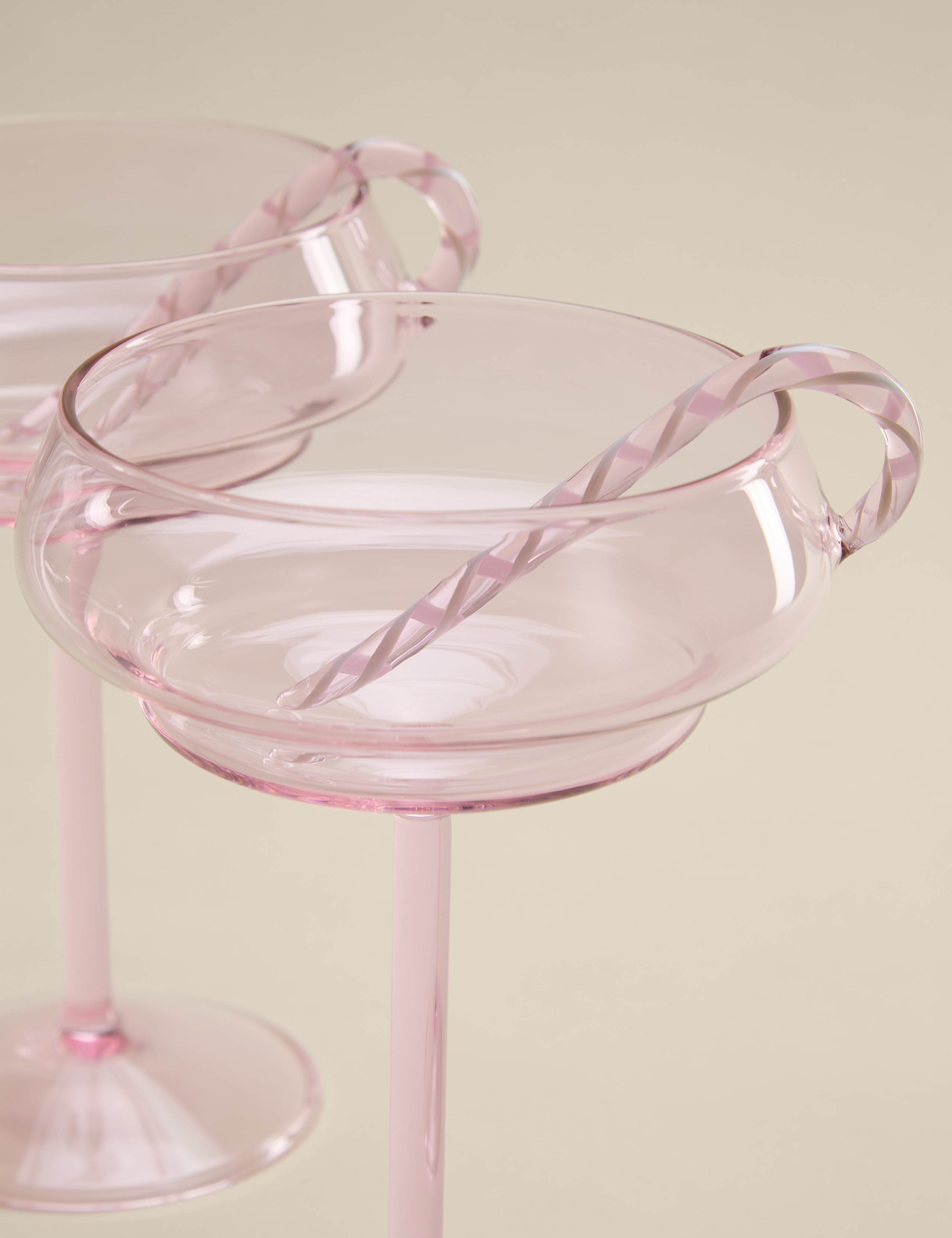 Set of 2 Candy Cane Coupes 2 of 4
