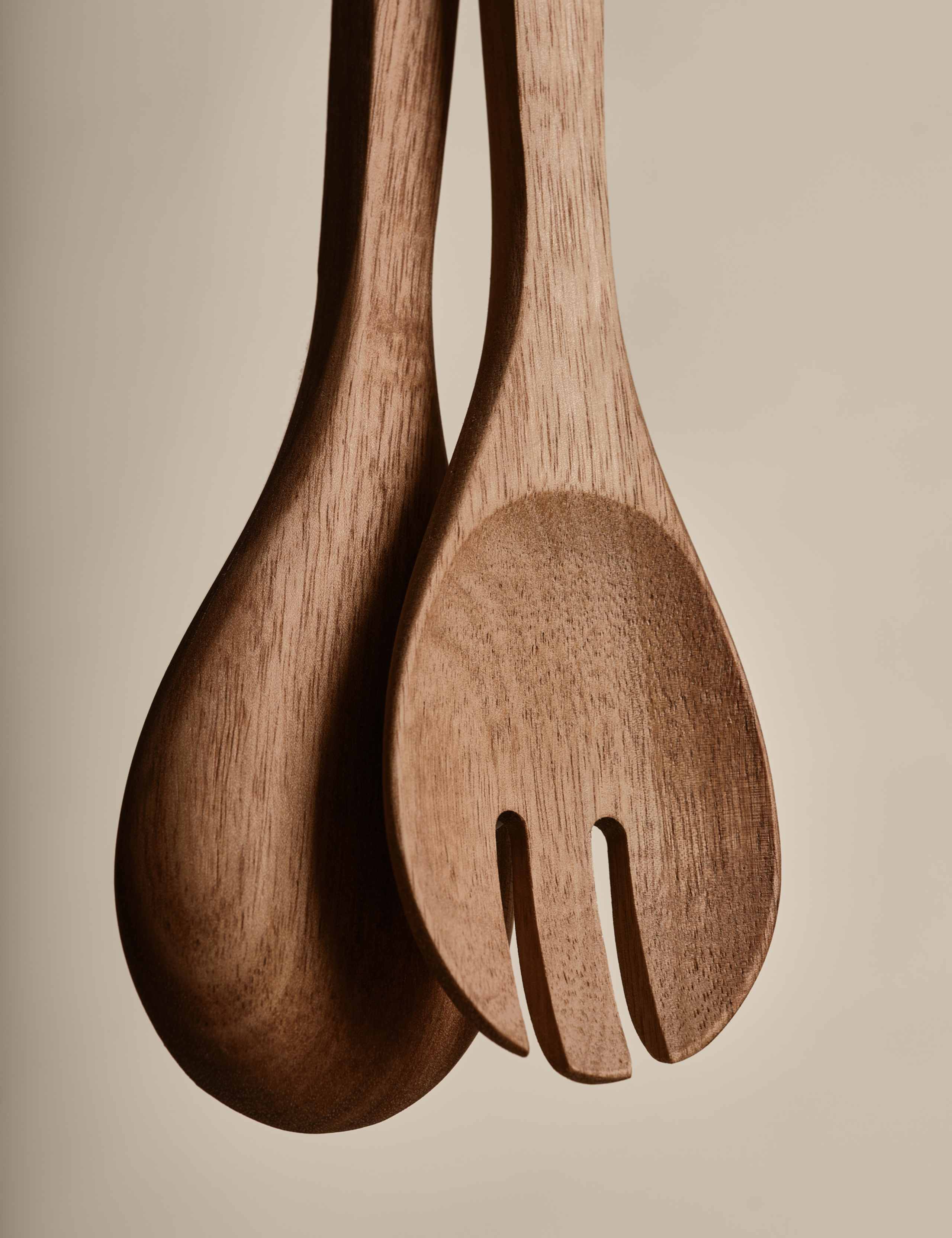 Wooden Salad Servers 2 of 7