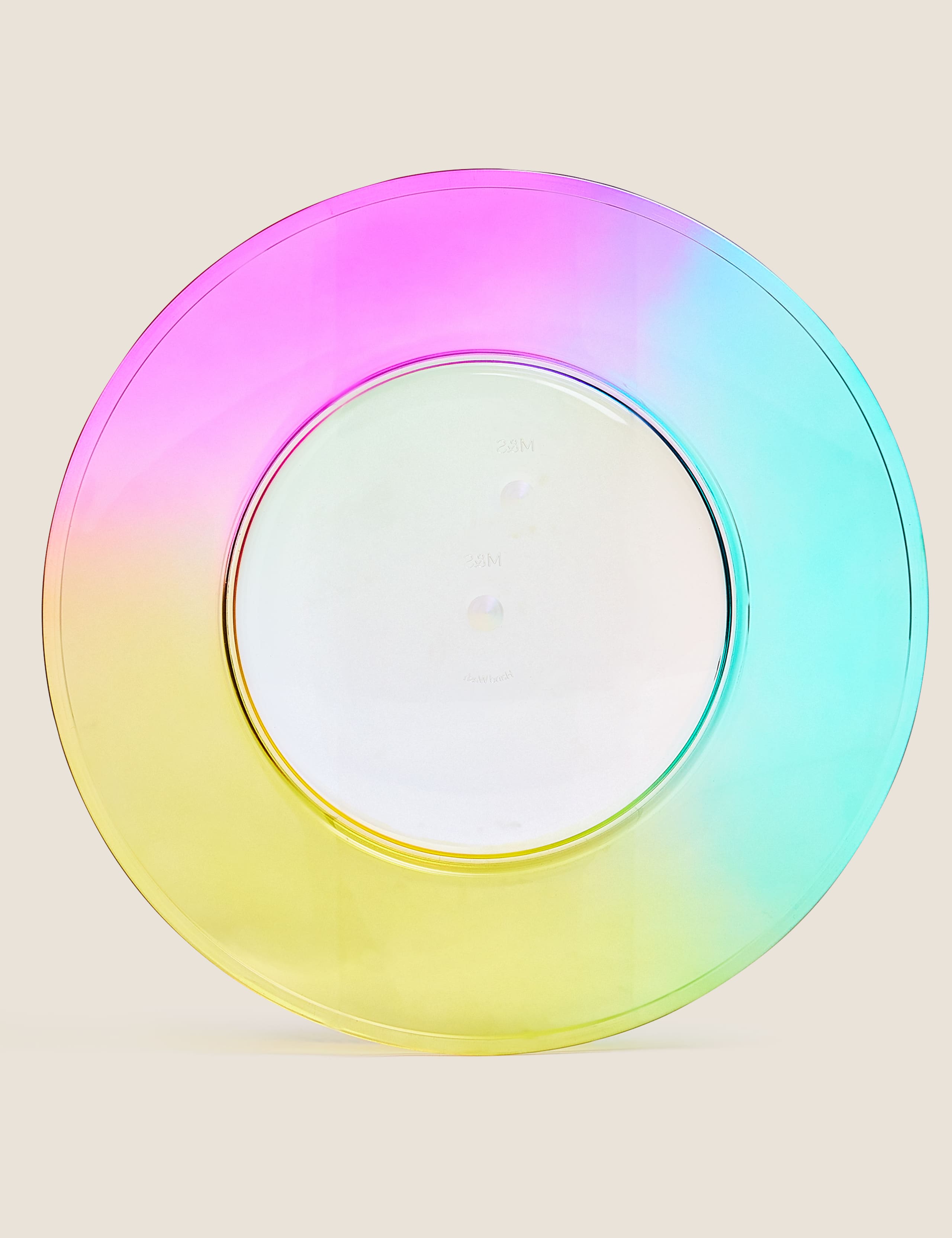 Set of 4 Rainbow Picnic Dinner Plates 1 of 3
