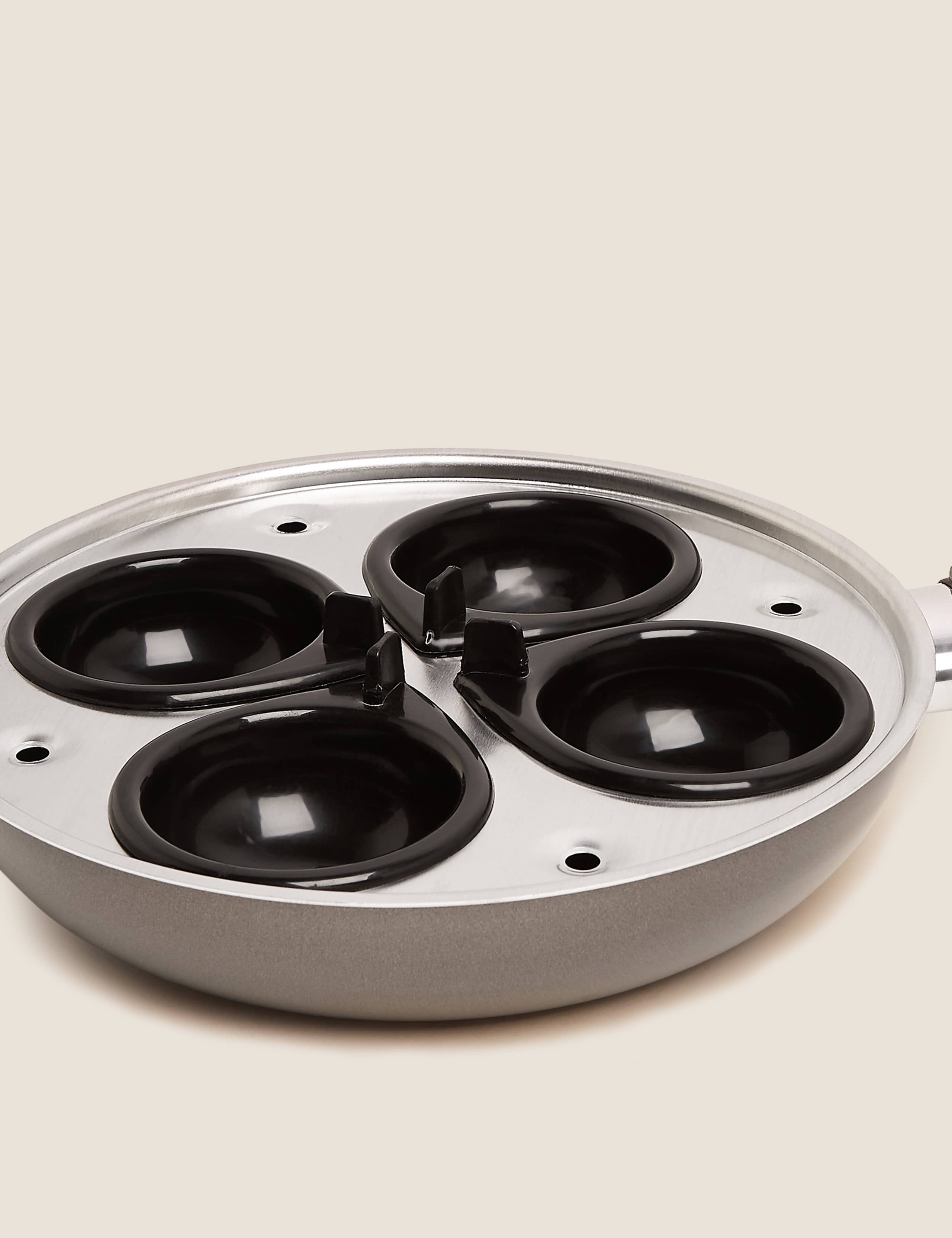 Grey Aluminium 3-in-1 Egg Pan 2 of 3