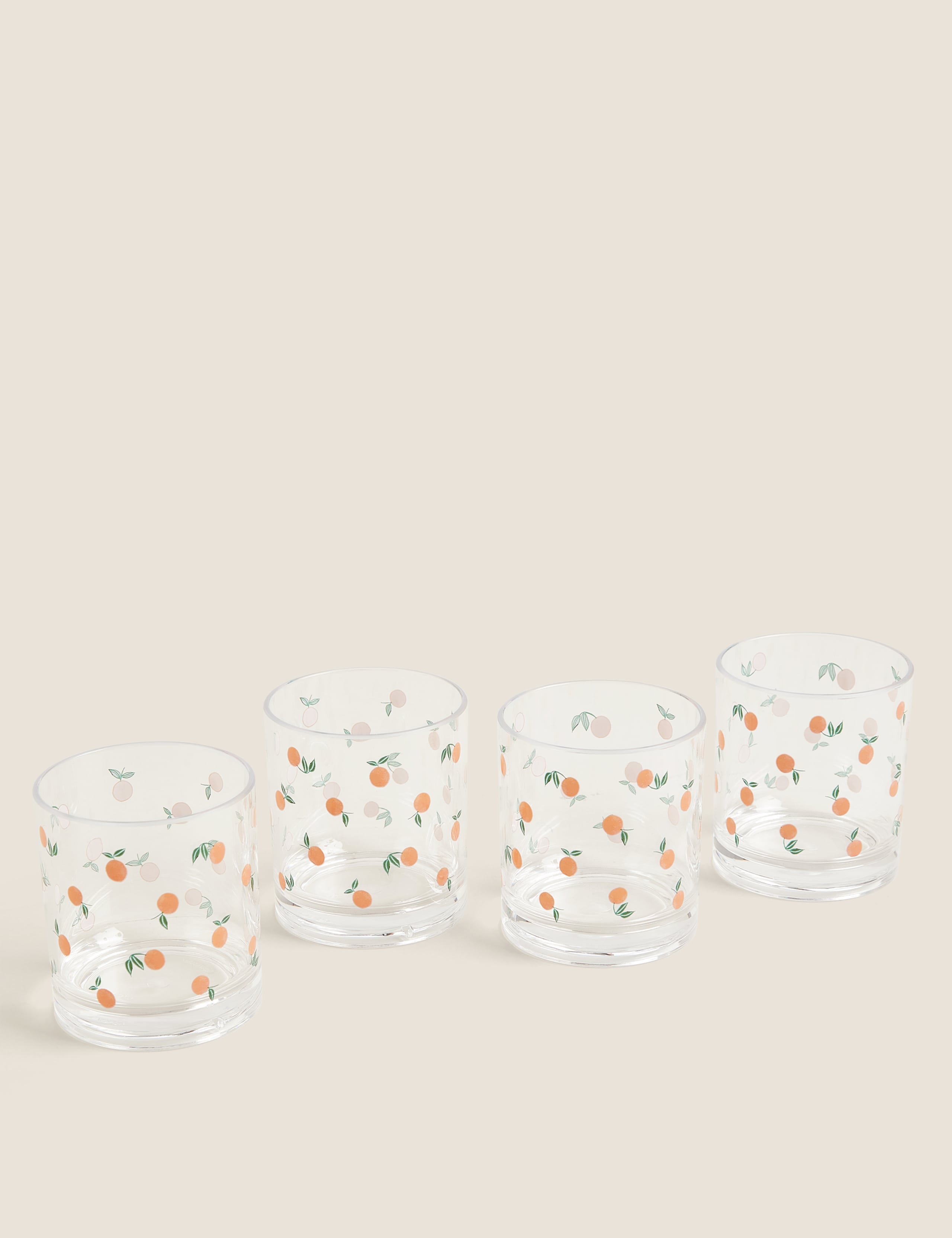 Set of 4 Oranges Picnic Tumblers 3 of 4