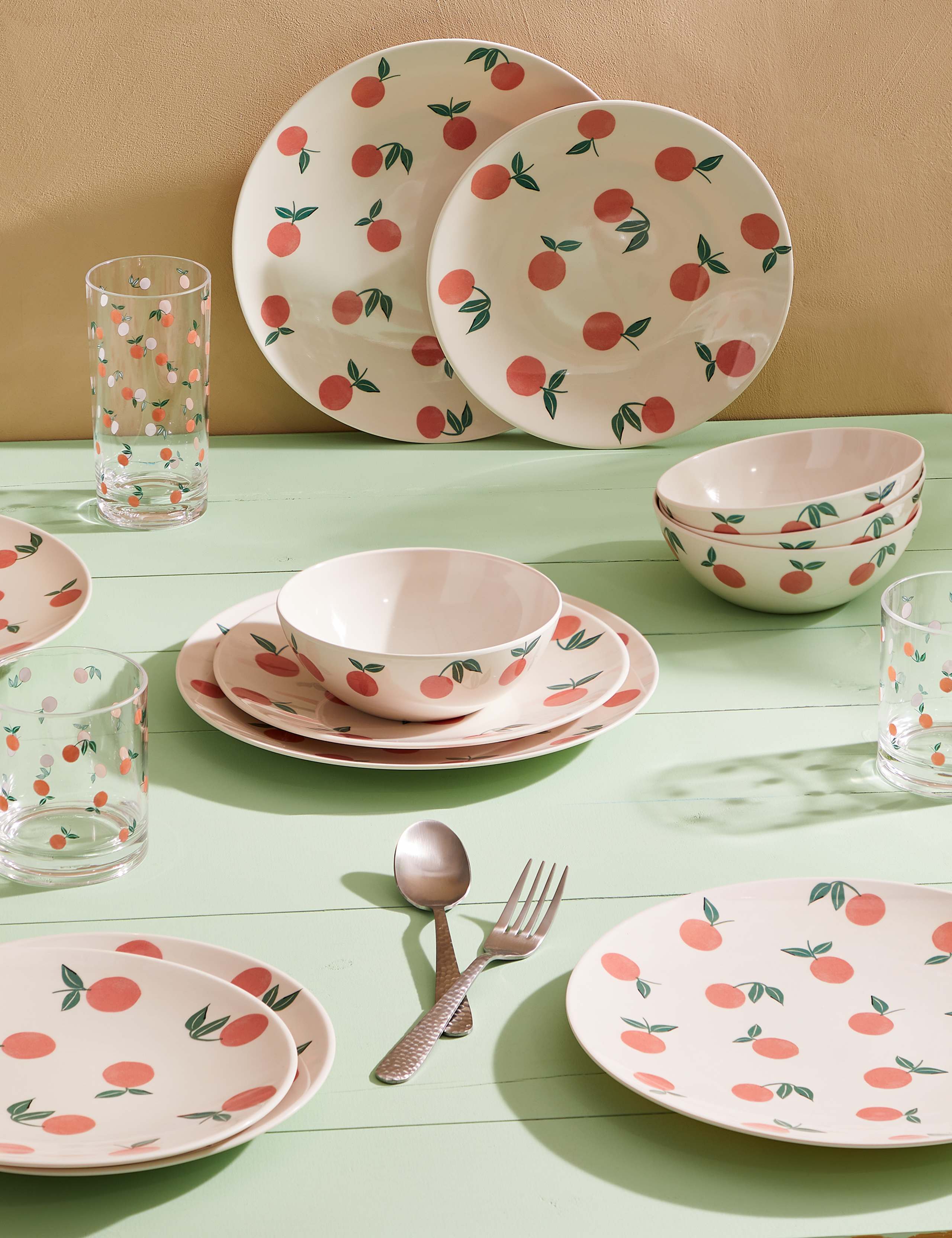 Set of 4 Oranges Picnic Tumblers 2 of 4