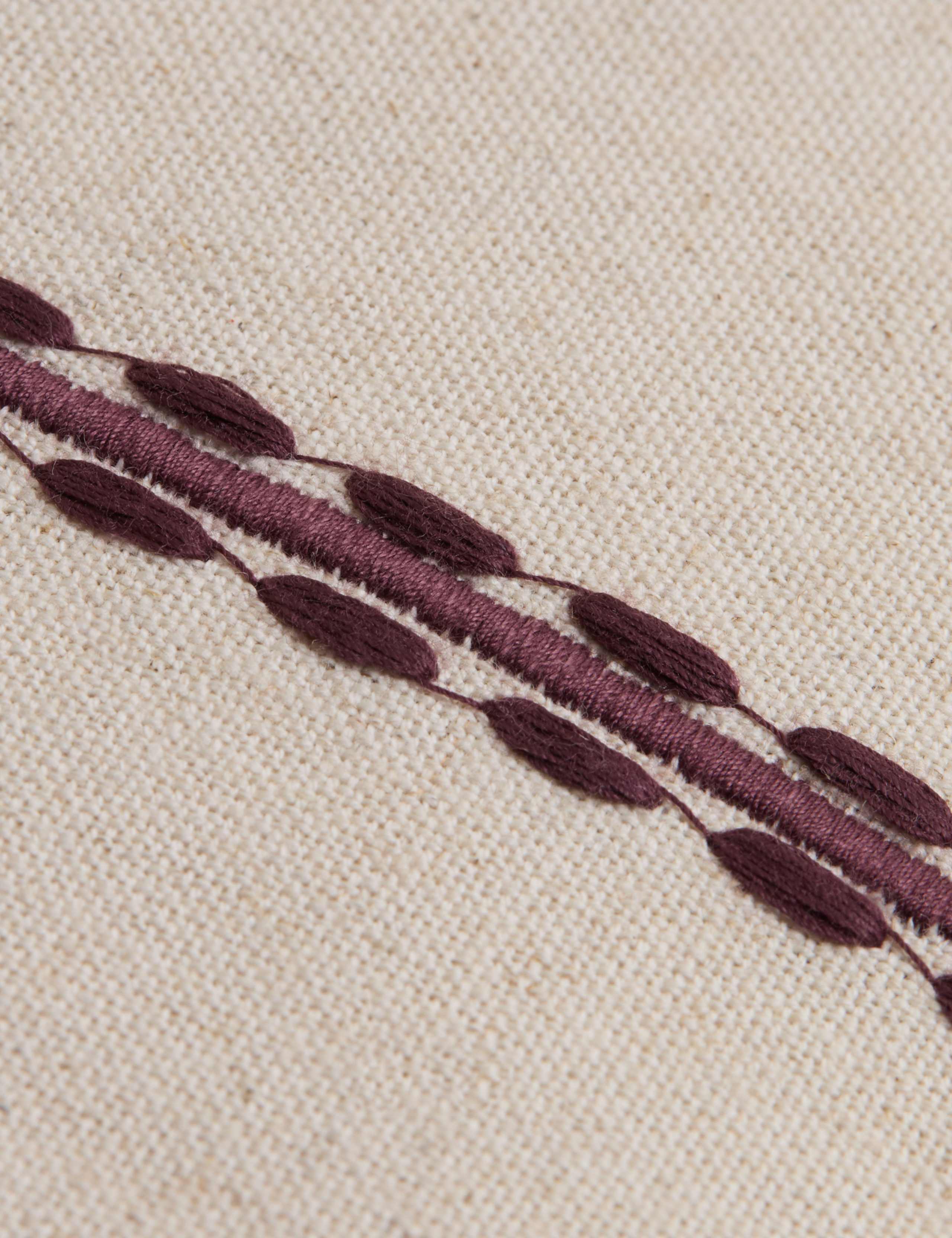 Cotton Rich Striped Table Runner with Linen 3 of 4
