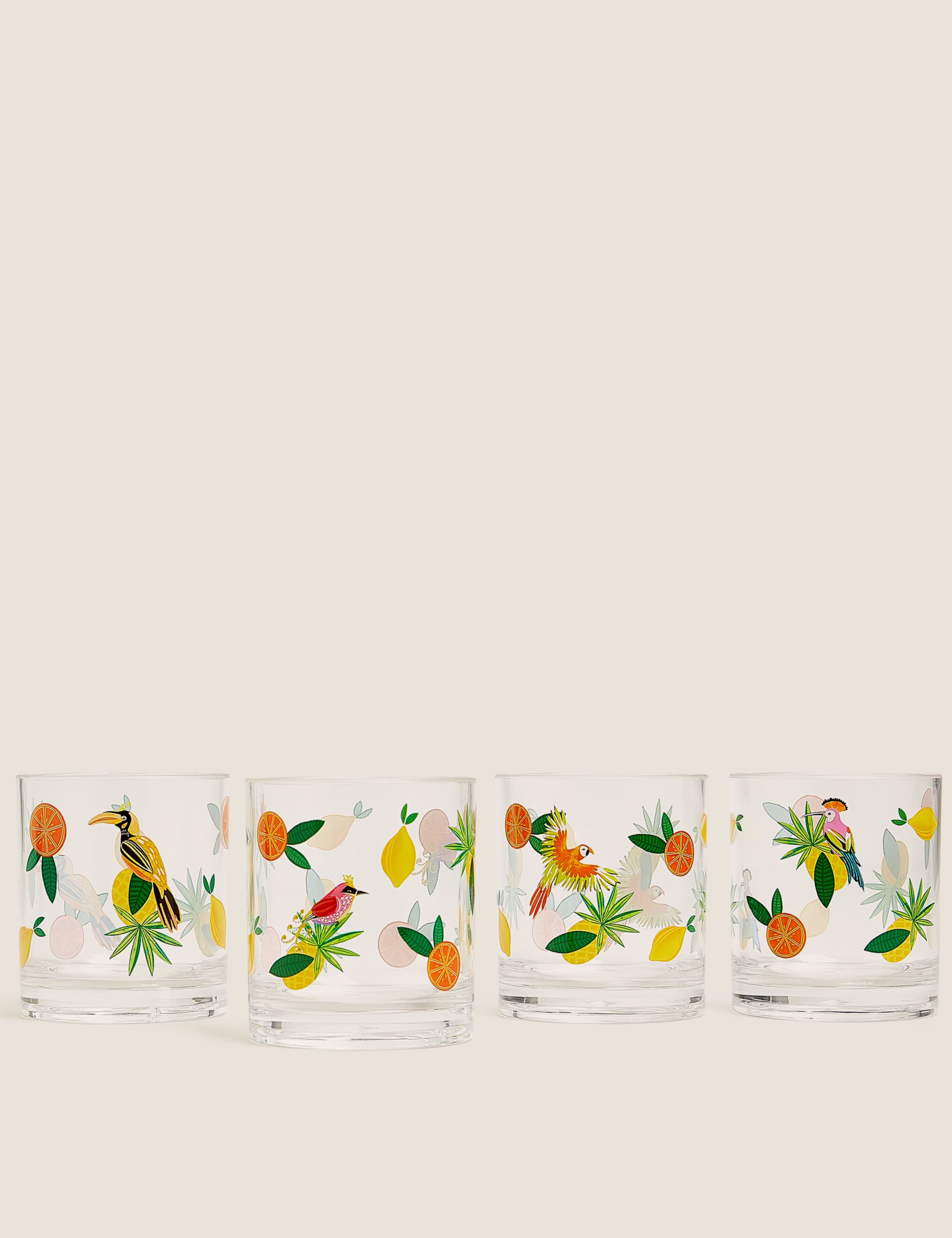 Set of 4 Jungle Picnic Tumblers 1 of 3