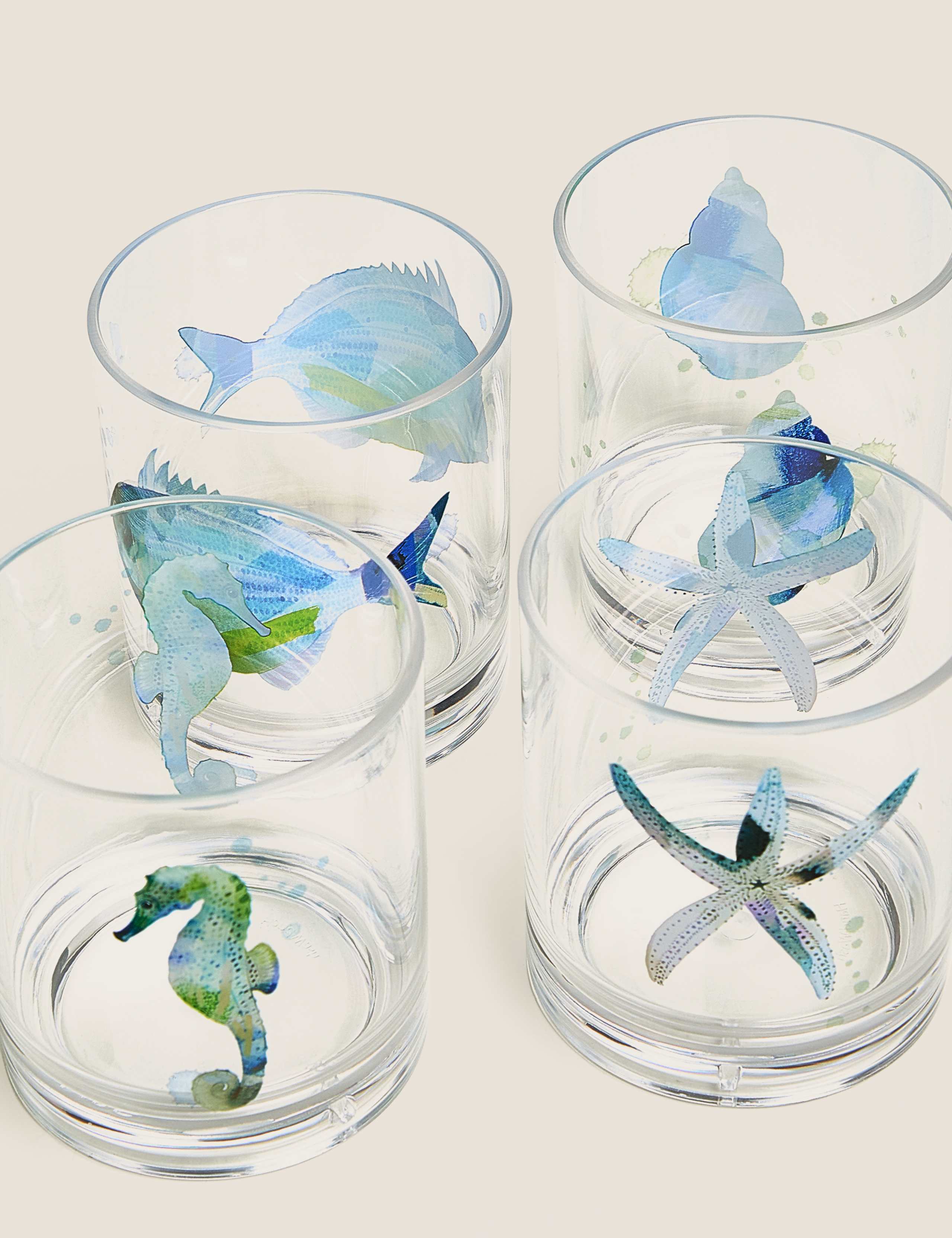 Set of 4 Nautical Picnic Tumblers 2 of 3