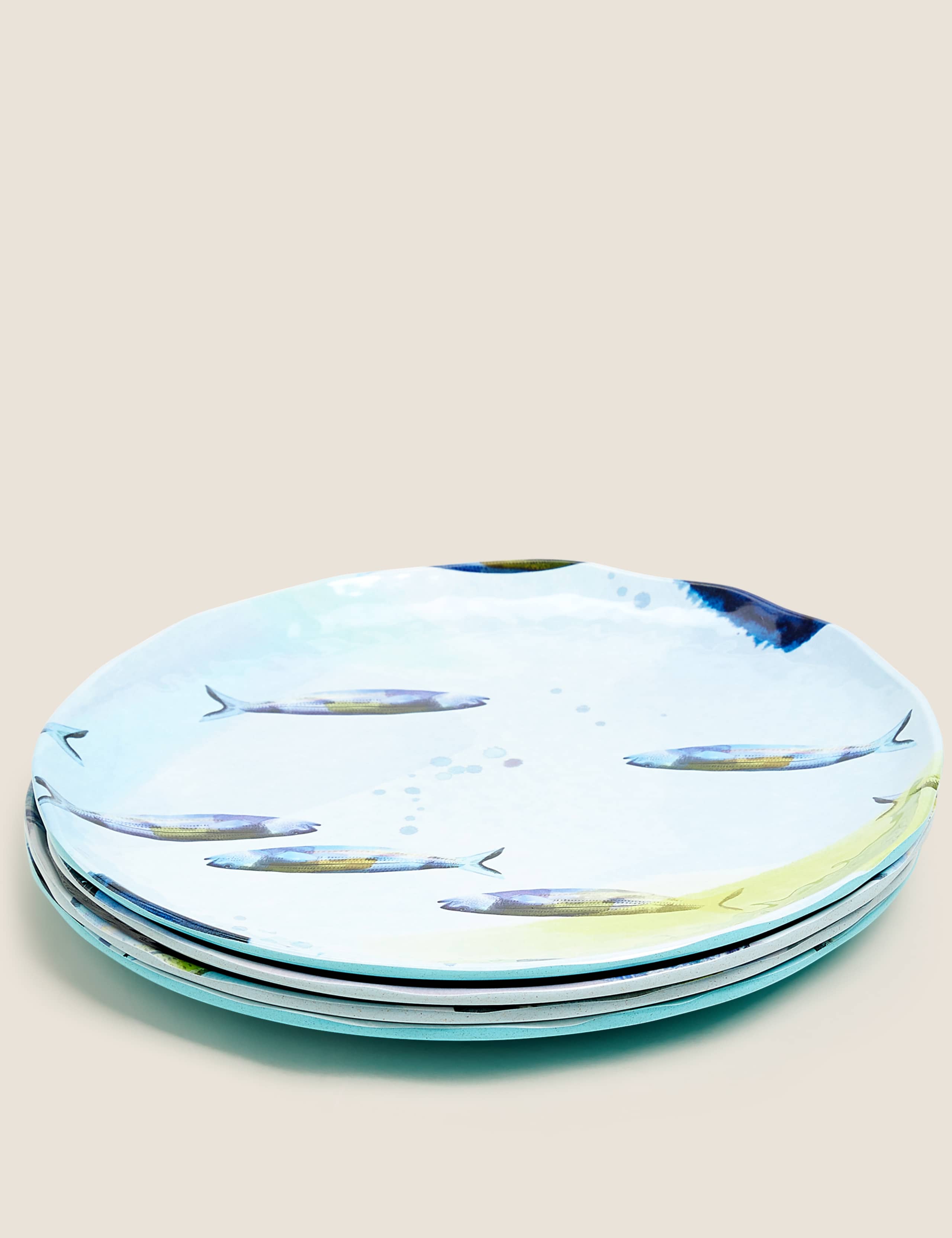 Set of 4 Nautical Side Plates 2 of 3