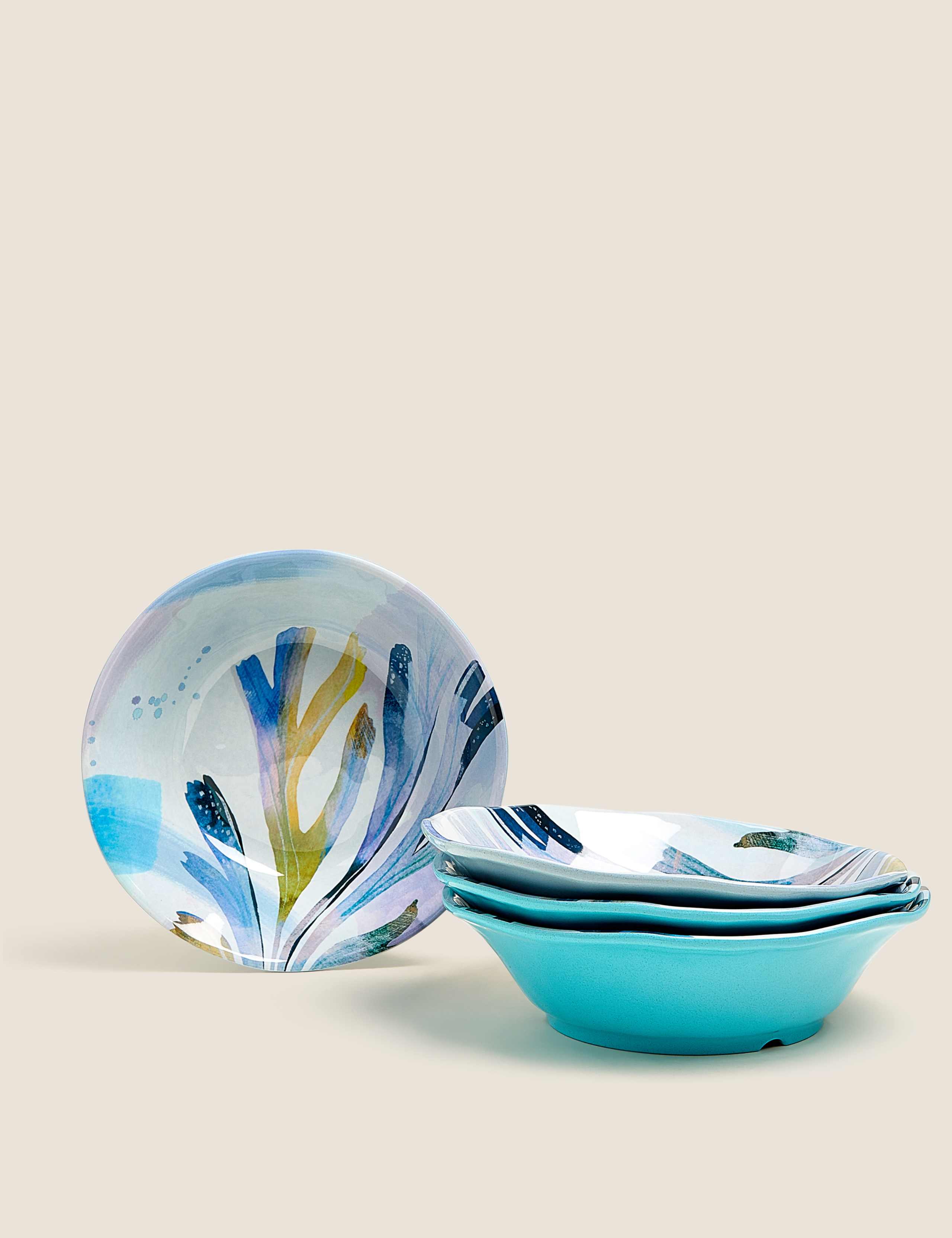 Set of 4 Nautical Pasta Bowls 1 of 6