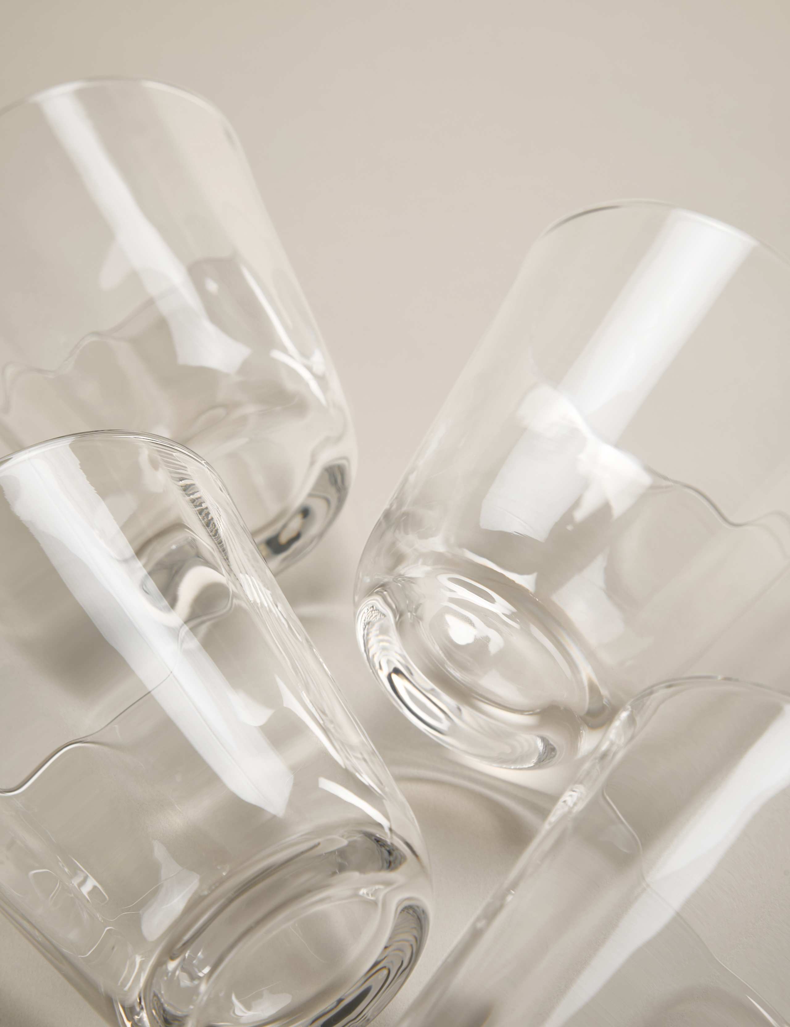 Set of 4 Soda Optic Tumblers 4 of 5