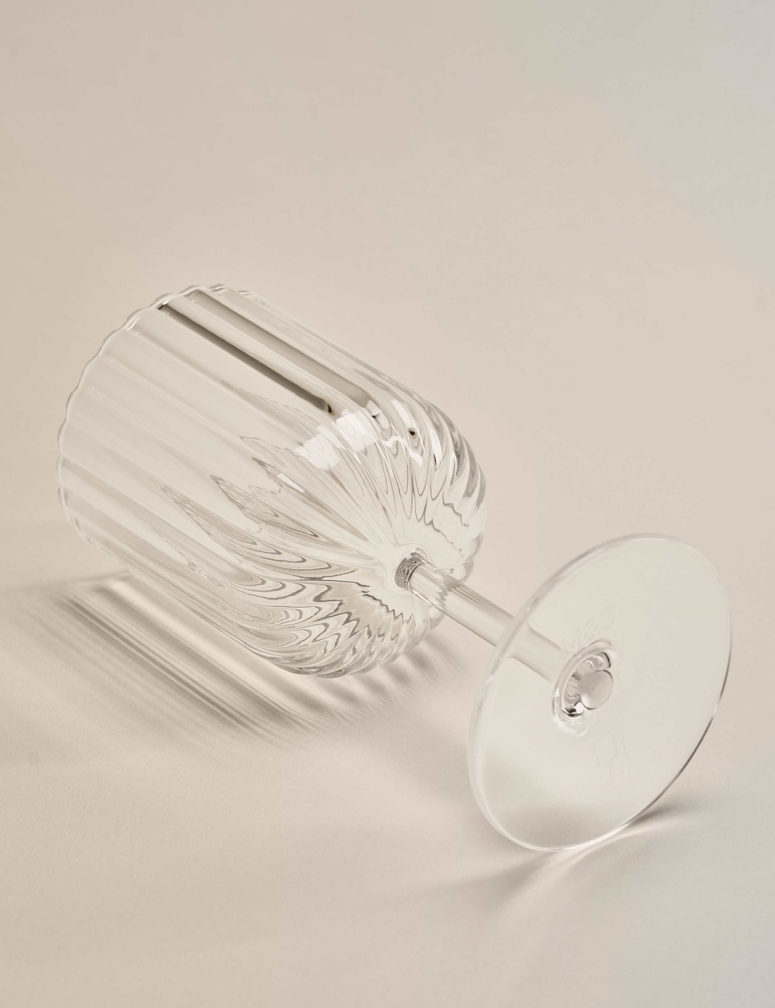Set of 4 Ribbed Picnic Wine Glasses 2 of 5