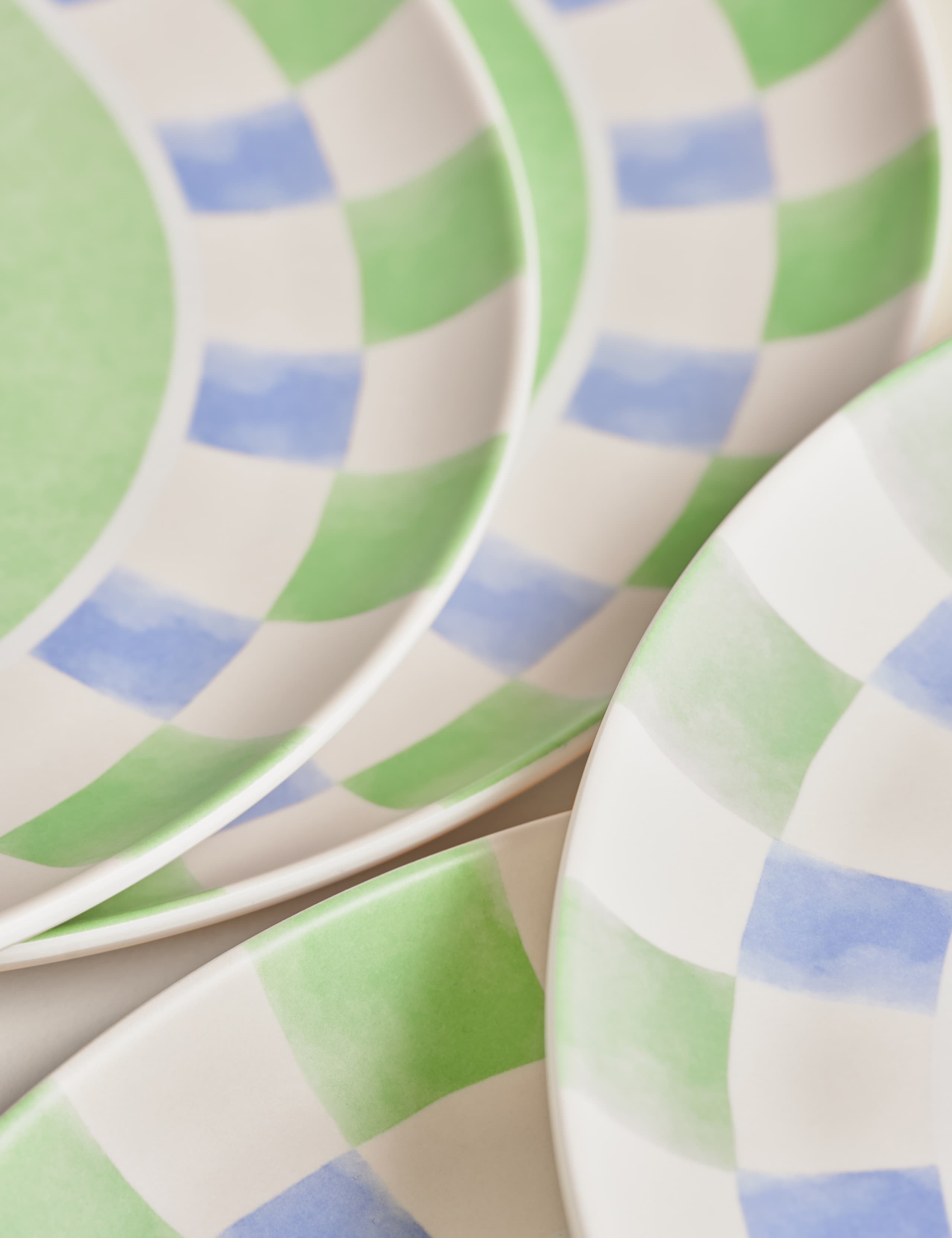 Set of 4 Summer Brights Picnic Dinner Plates 4 of 7