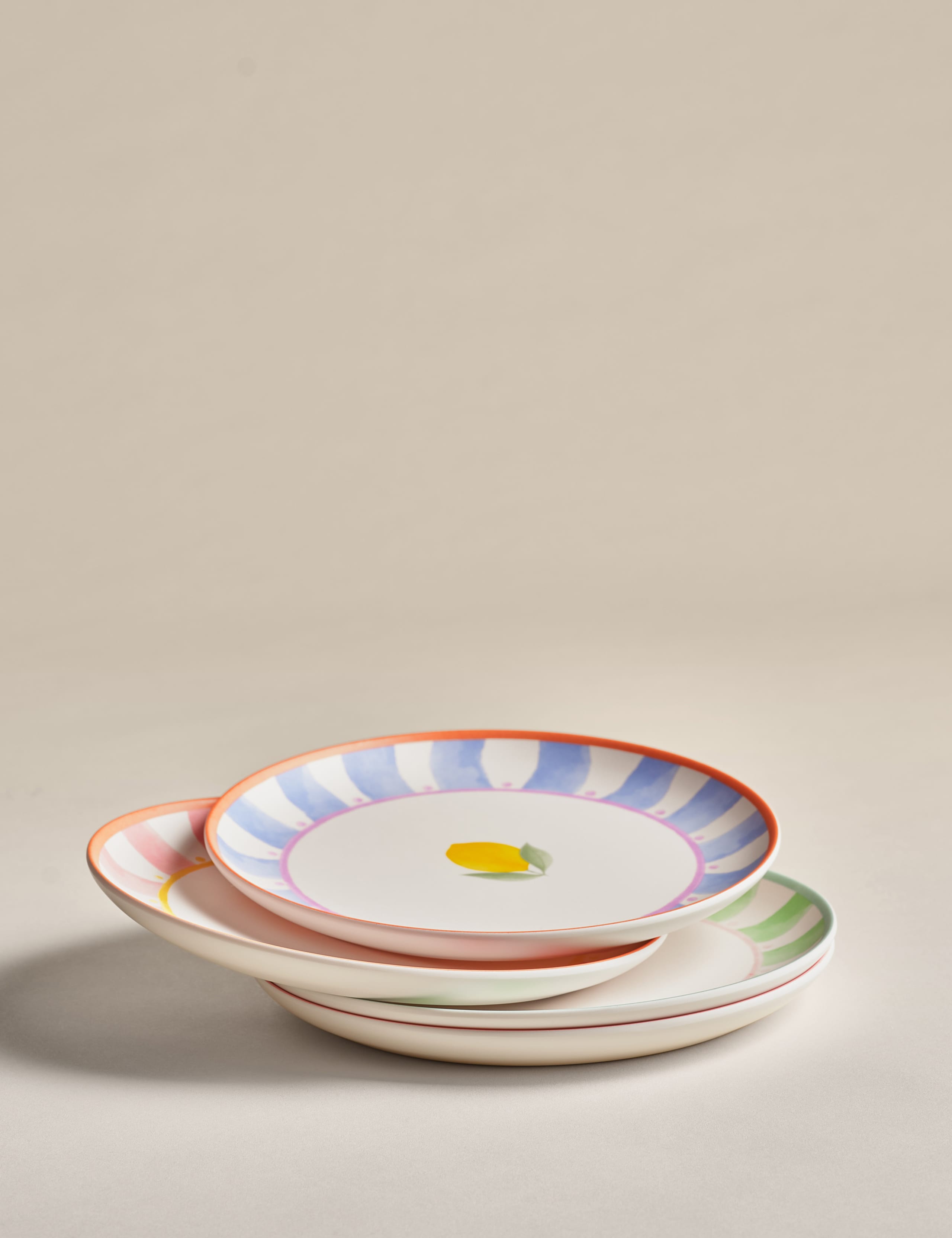 Set of 4 Summer Brights Icon Picnic Side Plates 3 of 6