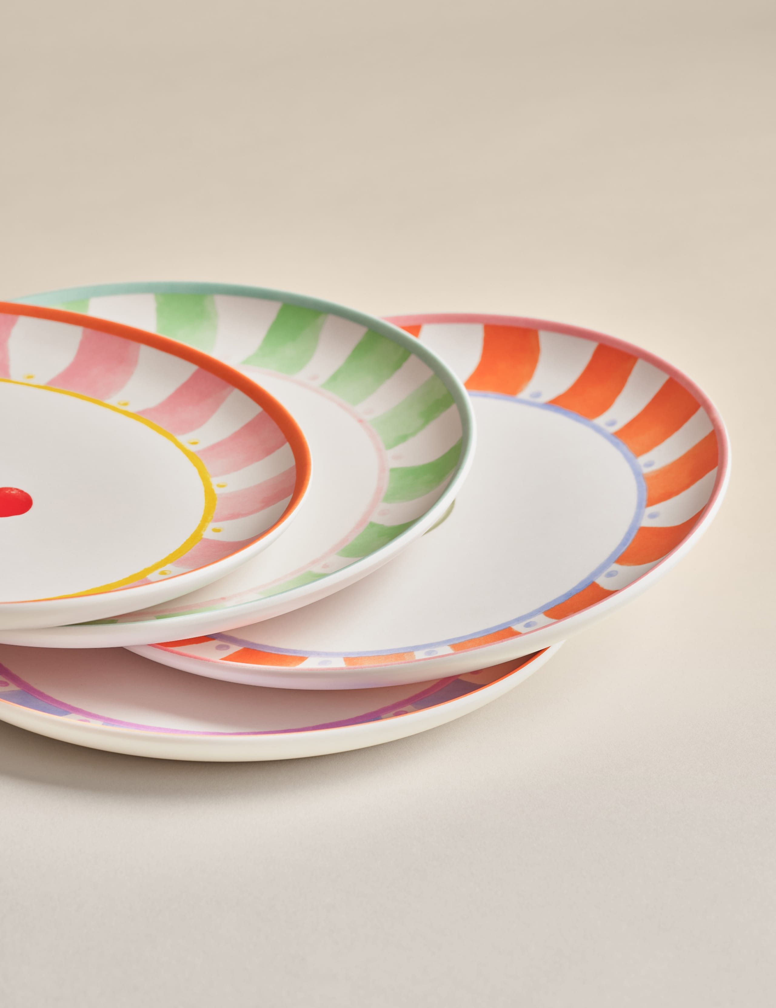 Set of 4 Summer Brights Icon Picnic Side Plates 5 of 6