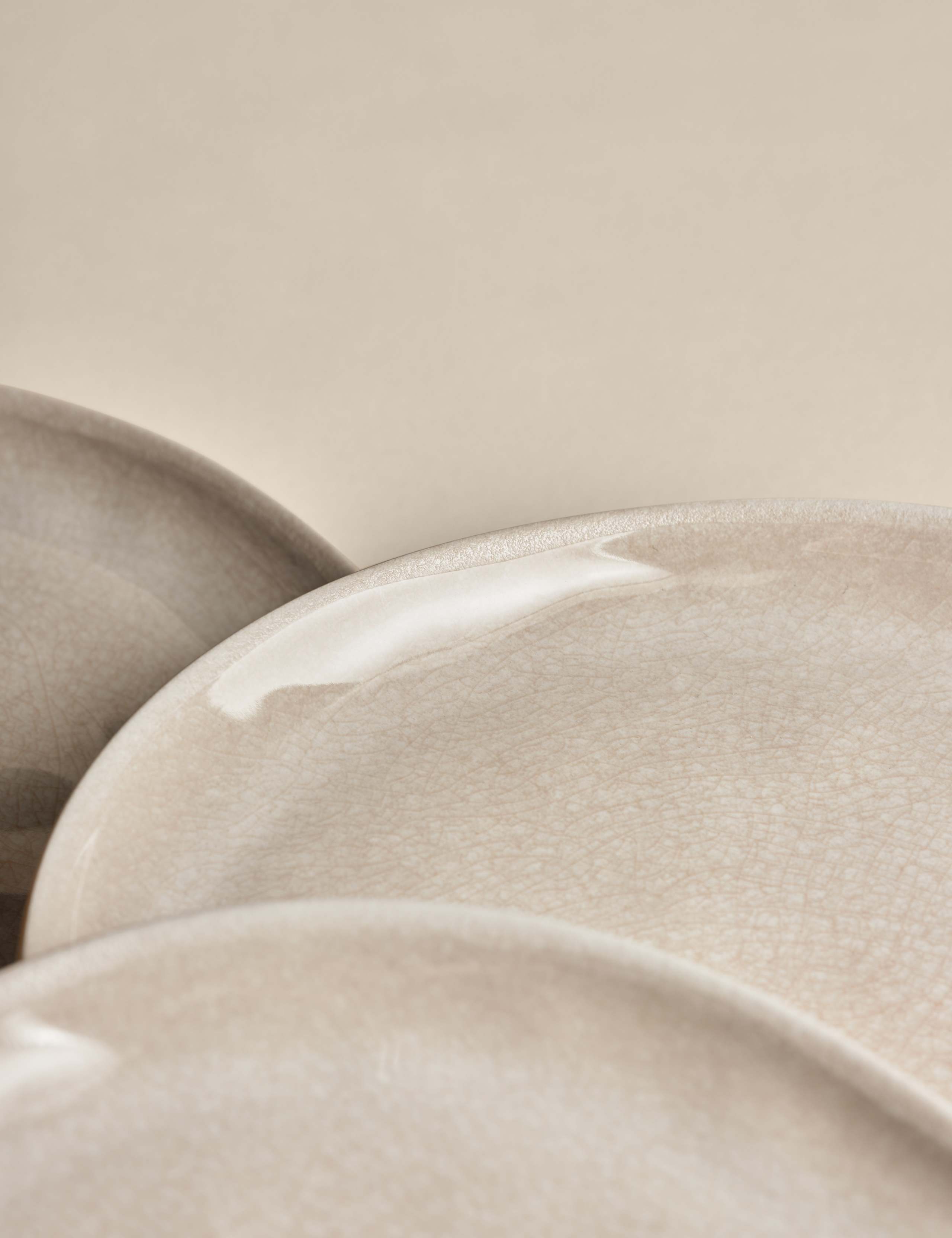 Set of 4 Linen Reactive Picnic Side Plates 3 of 5