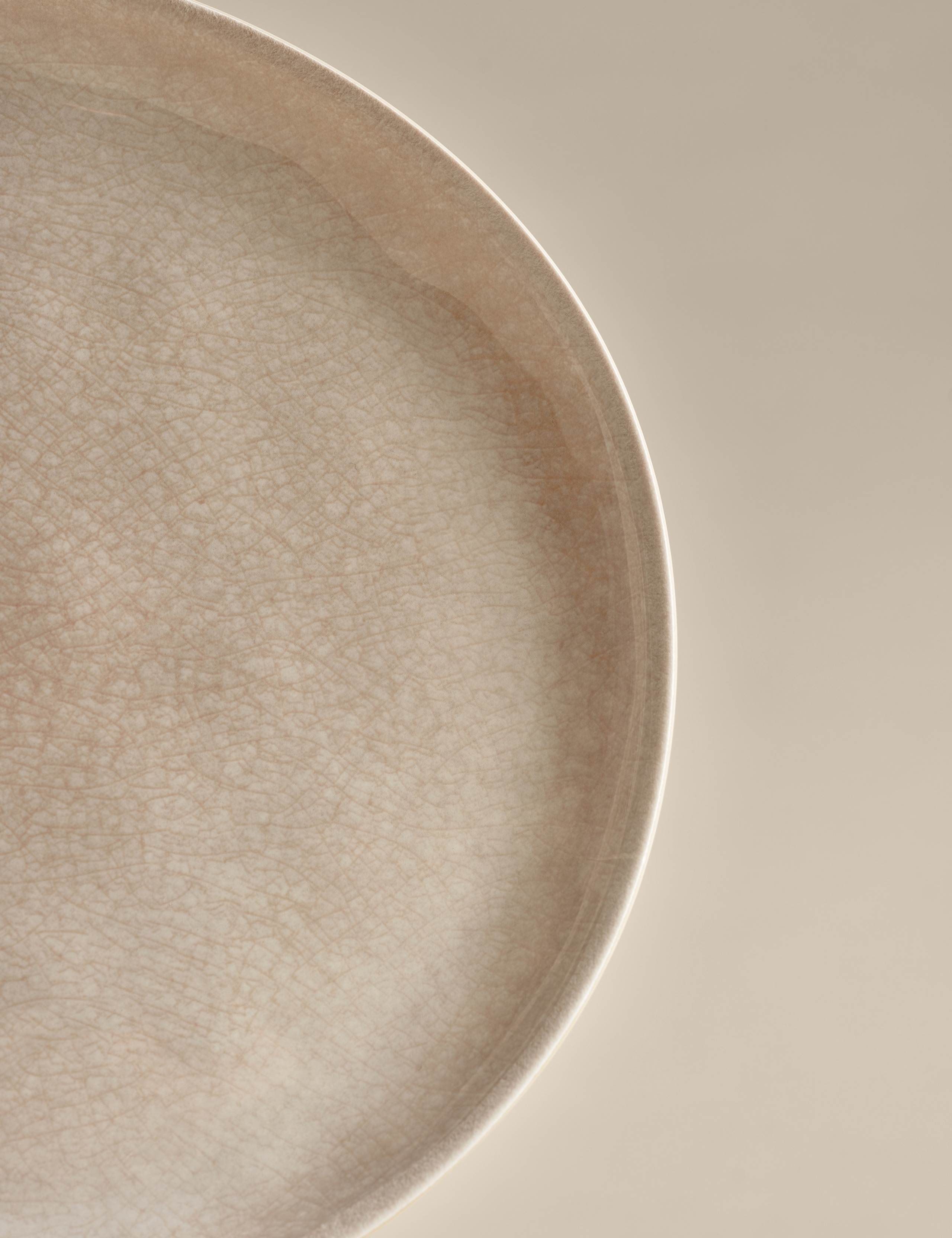 Set of 4 Linen Reactive Picnic Side Plates 4 of 5