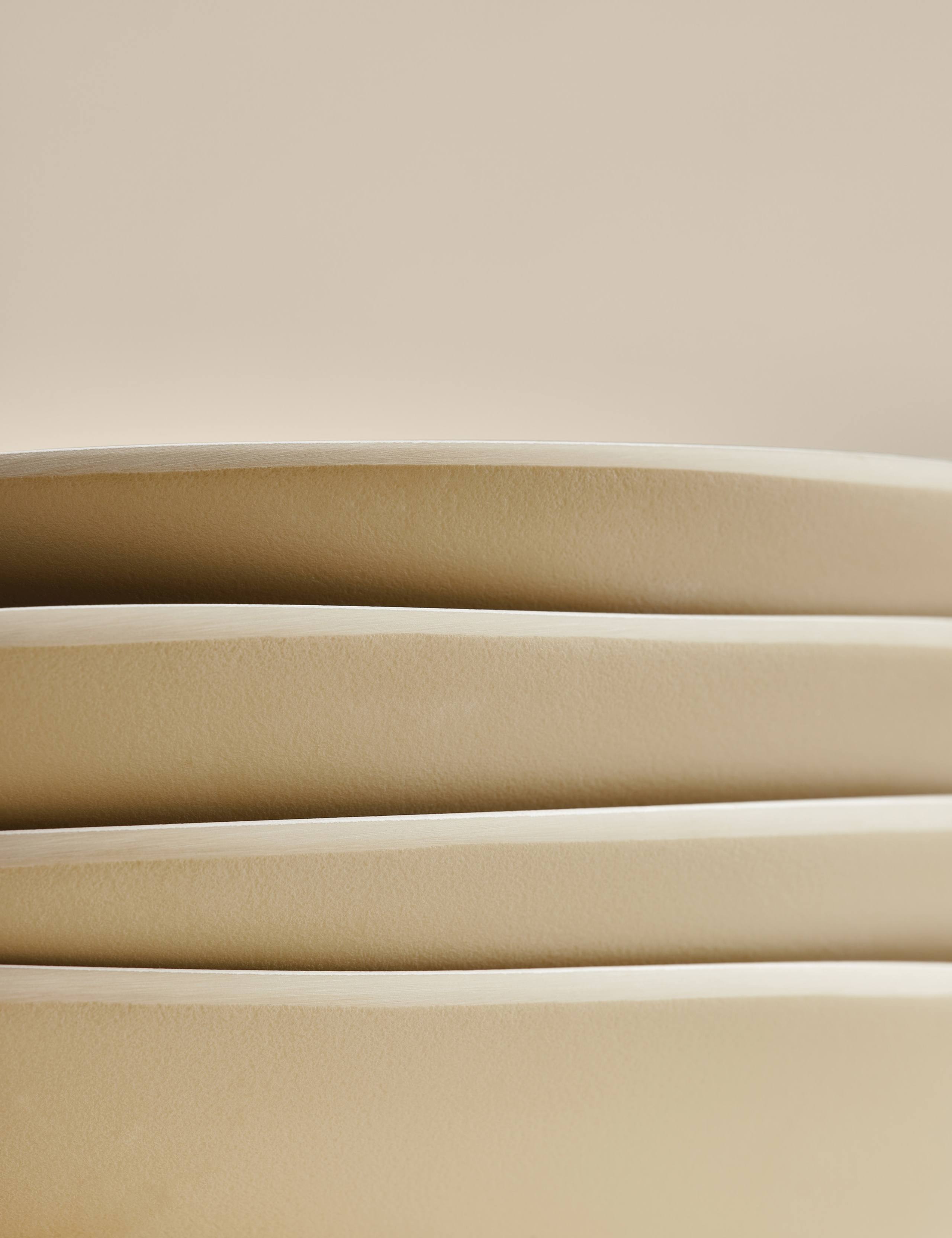 Set of 4 Linen Reactive Picnic Pasta Bowls 3 of 5