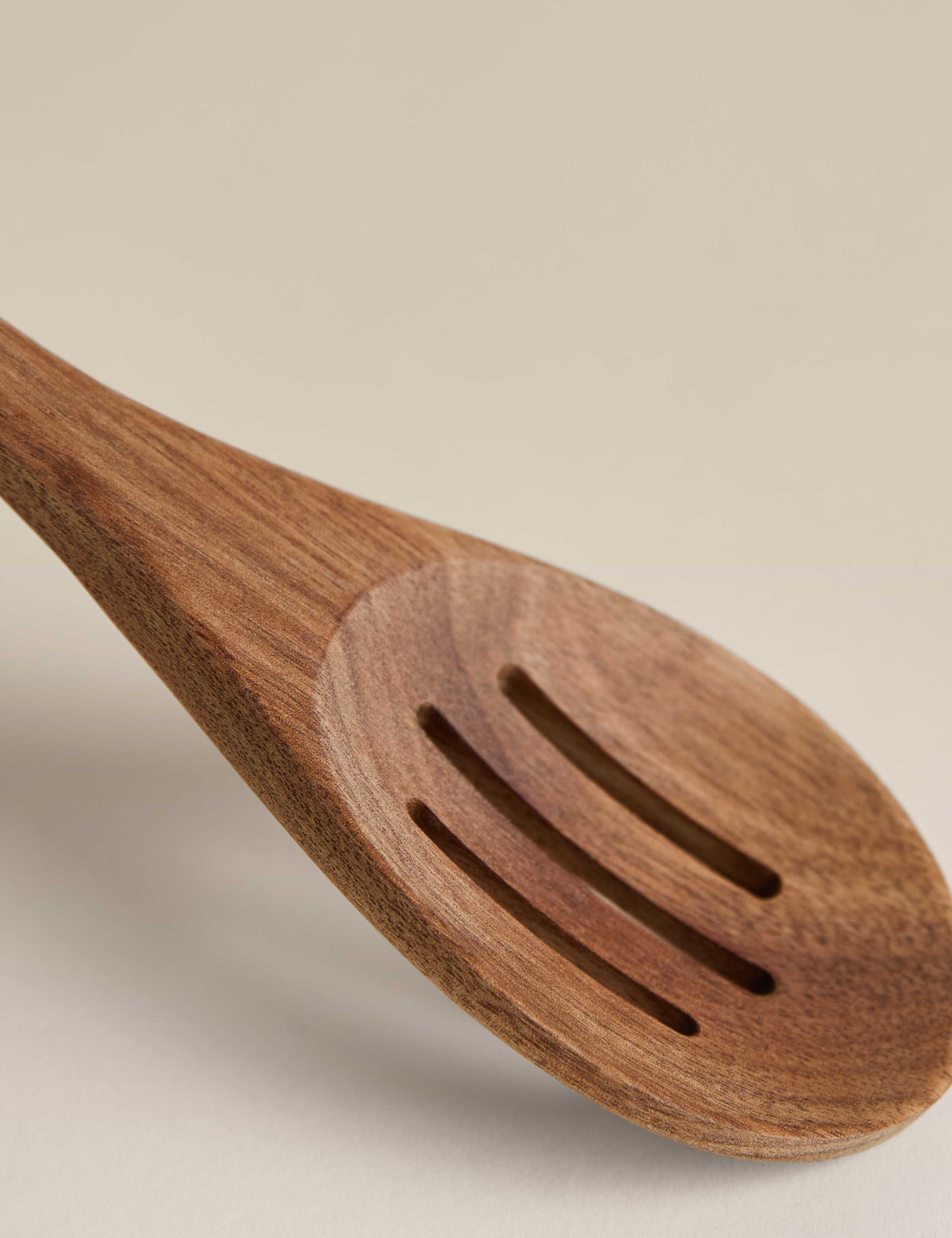 Wooden Slotted Spoon 2 of 2