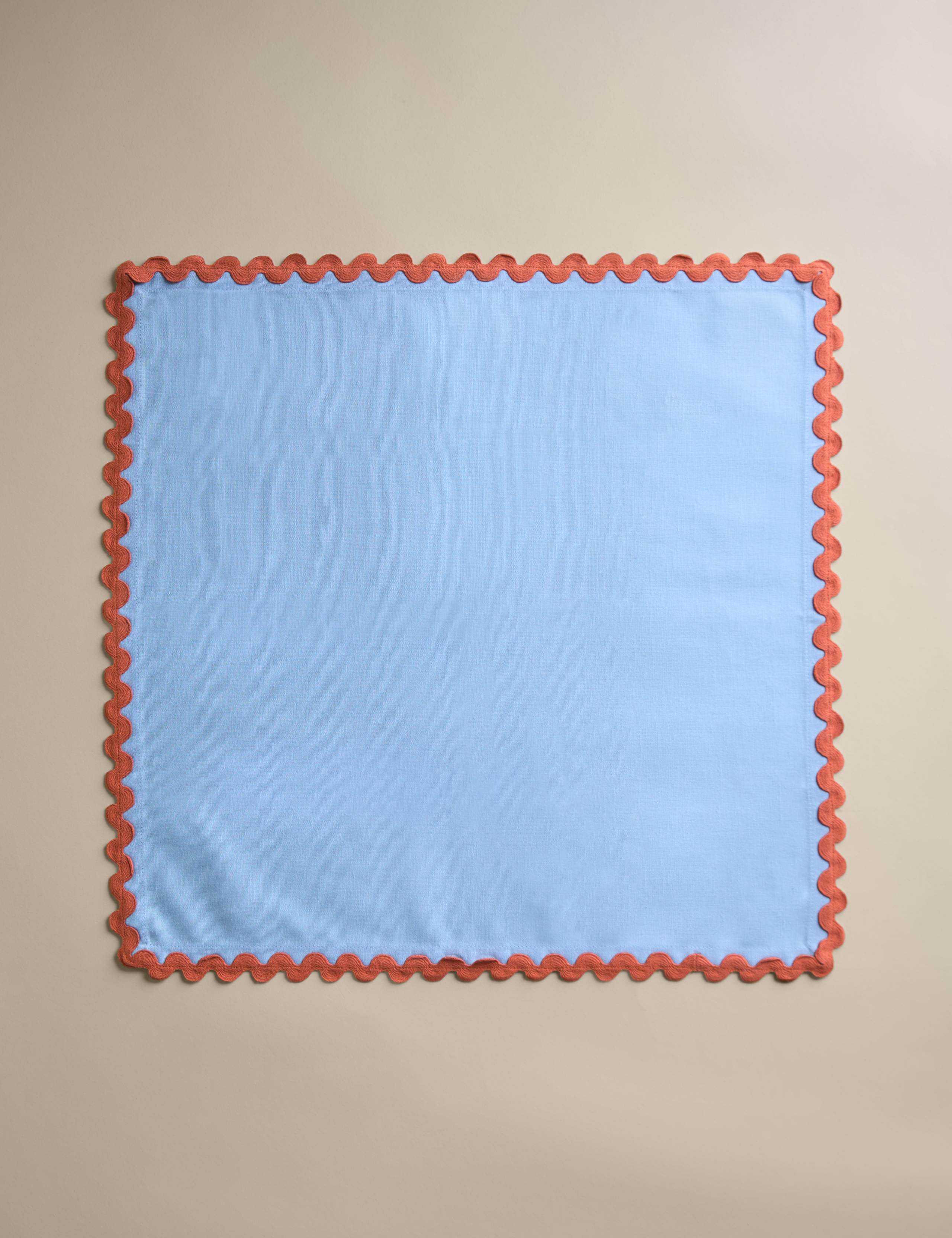 Set of 4 Cotton with Linen Ric Rac Napkins 2 of 4
