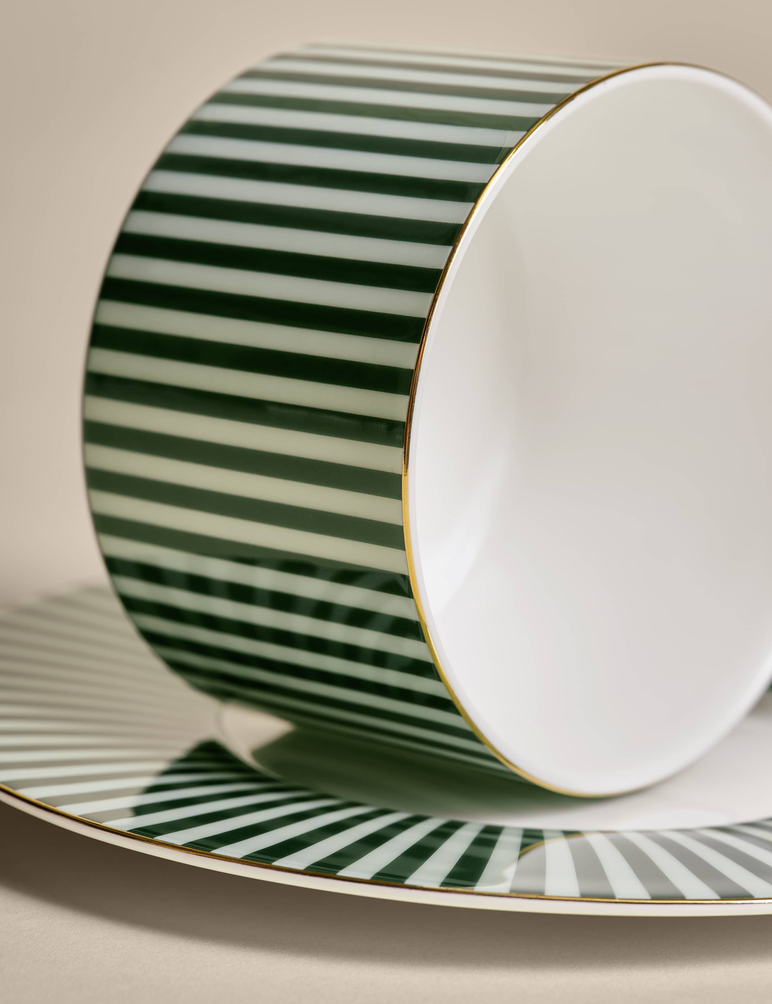Hampton Stripe Cup & Saucer 2 of 5