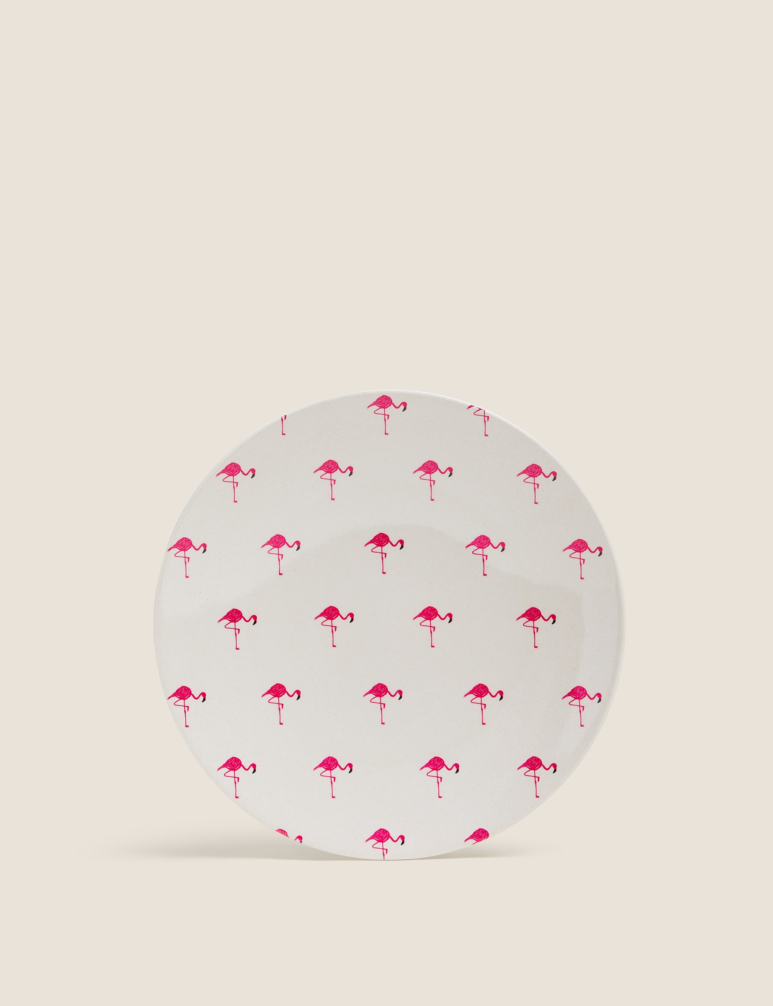 Set of 4 Flamingo Picnic Side Plates 1 of 3