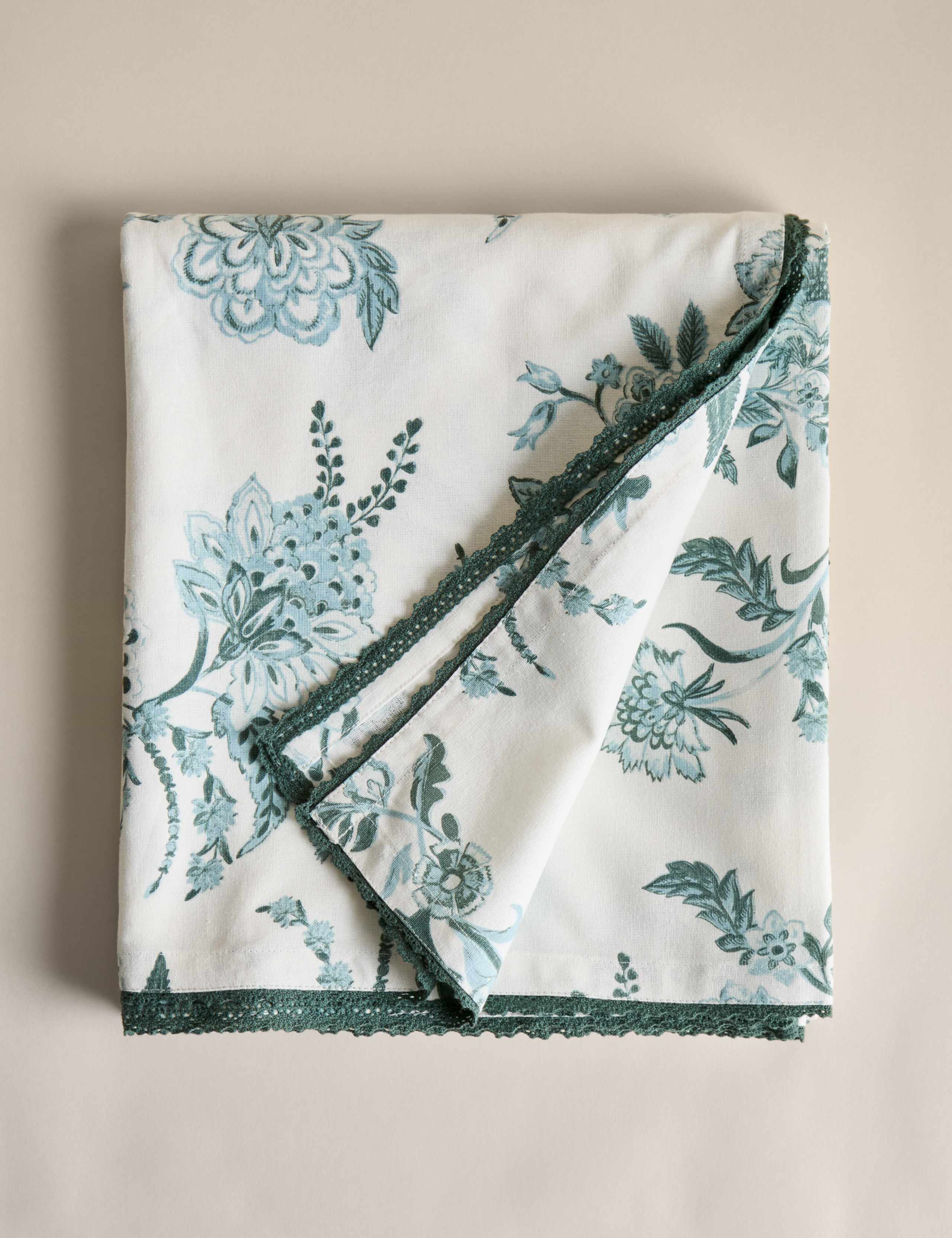 Pure Cotton Chintz Floral Tablecloth 2 of 7